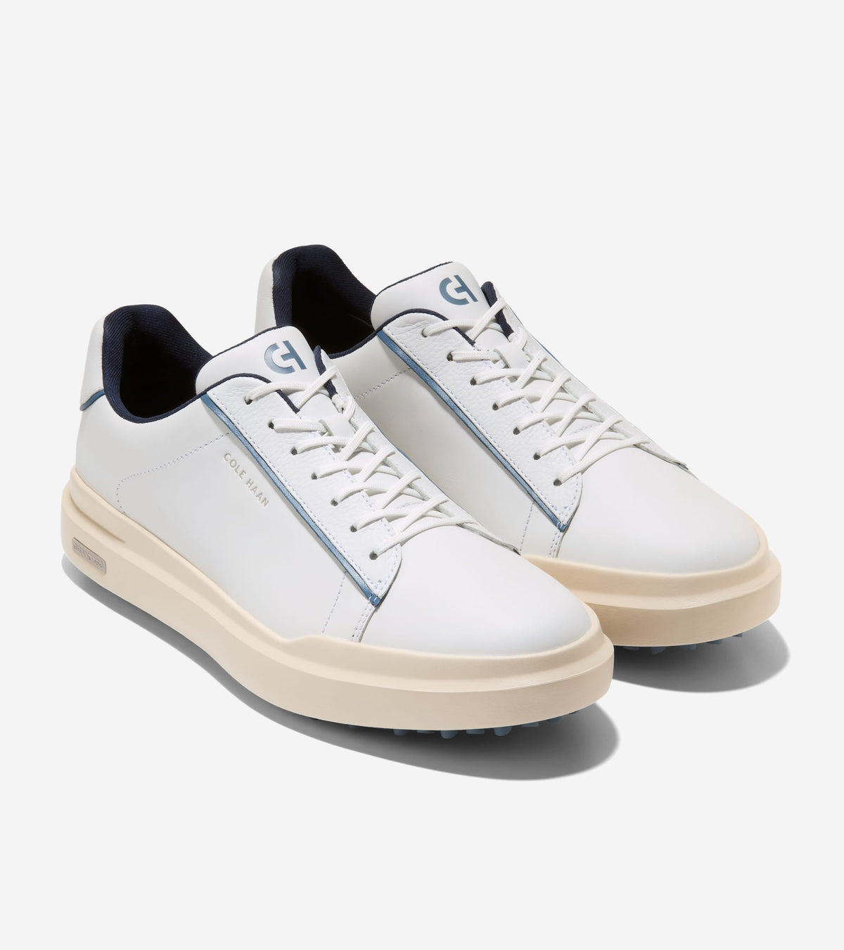 Men's Grand Crosscourt Waterproof Golf Shoes-White-China Blue-Ivory