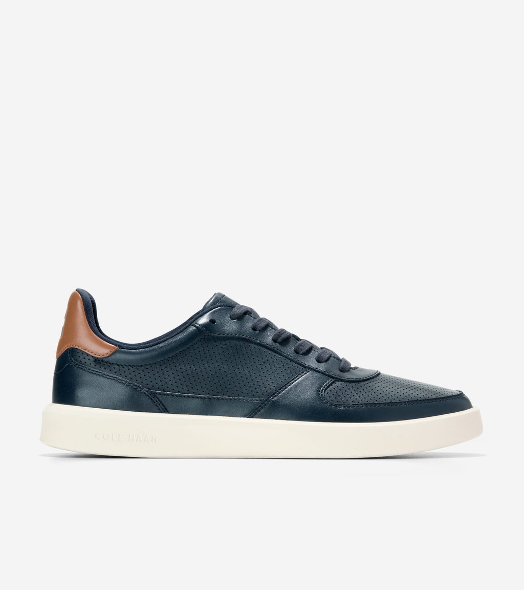 Men's Grand Crosscourt Daily Court Sneakers-Navy Blazer-British Tan-Ivory