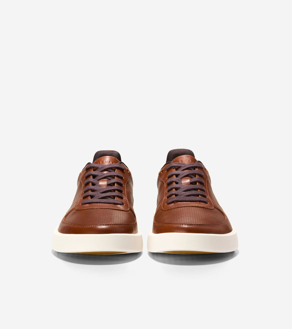 Men's Grand Crosscourt Daily Court Sneakers-British Tan-Chocolate-Ivory