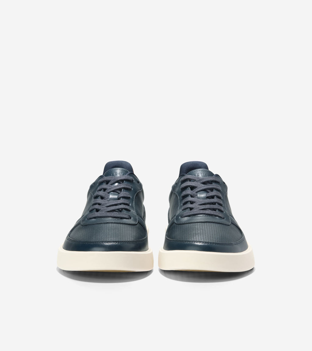 Men's Grand Crosscourt Daily Court Sneakers-Navy Blazer-British Tan-Ivory