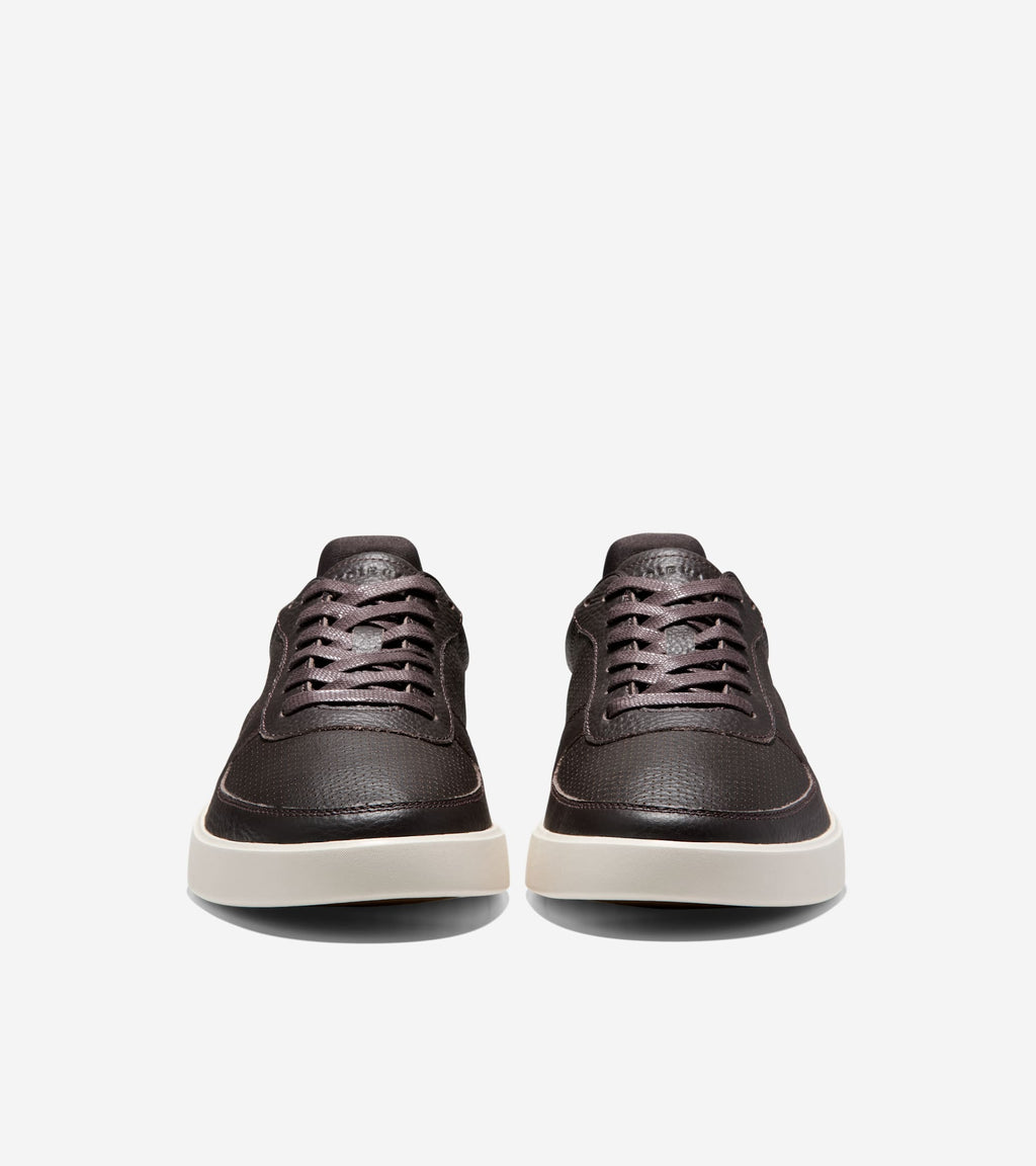 Men's Grand Crosscourt Daily Court Sneakers-Dark Chocolate-Black-Ivory