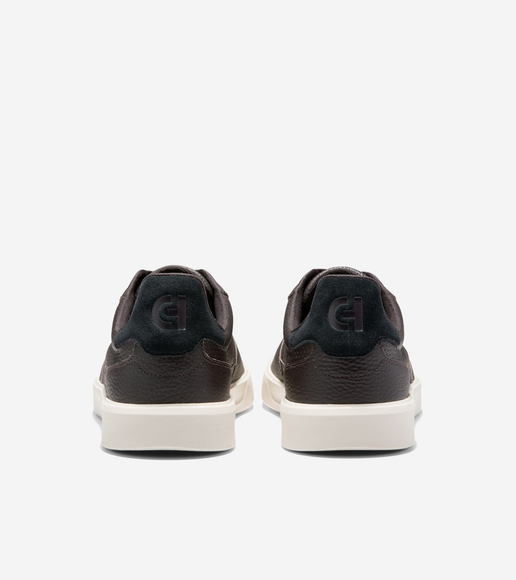 Men's Grand Crosscourt Daily Court Sneakers-Dark Chocolate-Black-Ivory