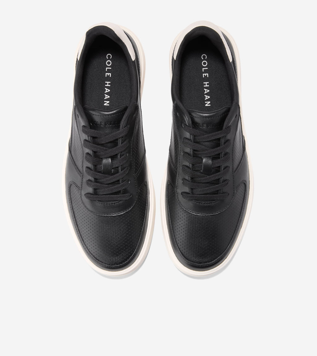 Men's Grand Crosscourt Daily Court Sneakers-Black-Ivory