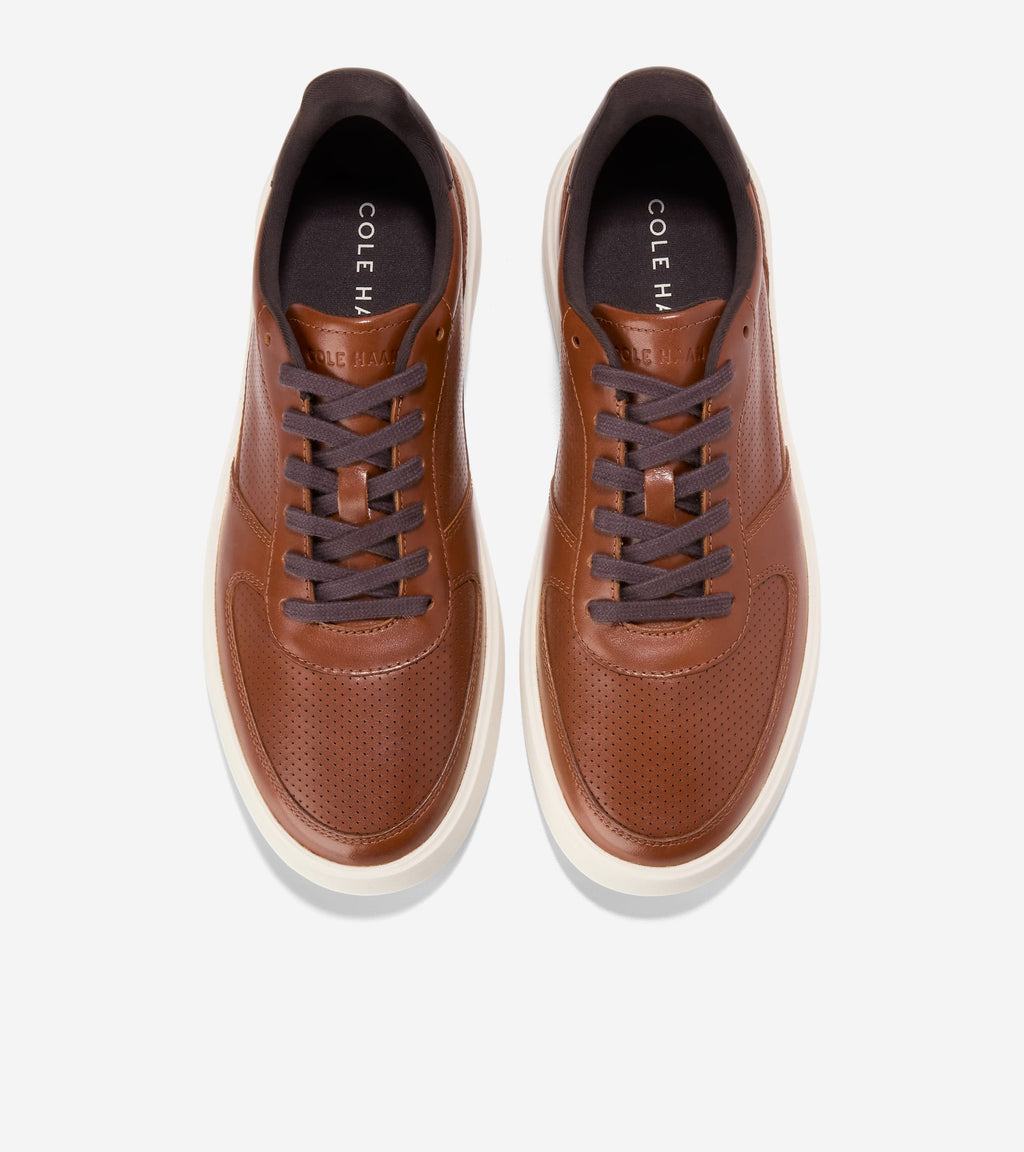 Men's Grand Crosscourt Daily Court Sneakers-British Tan-Chocolate-Ivory