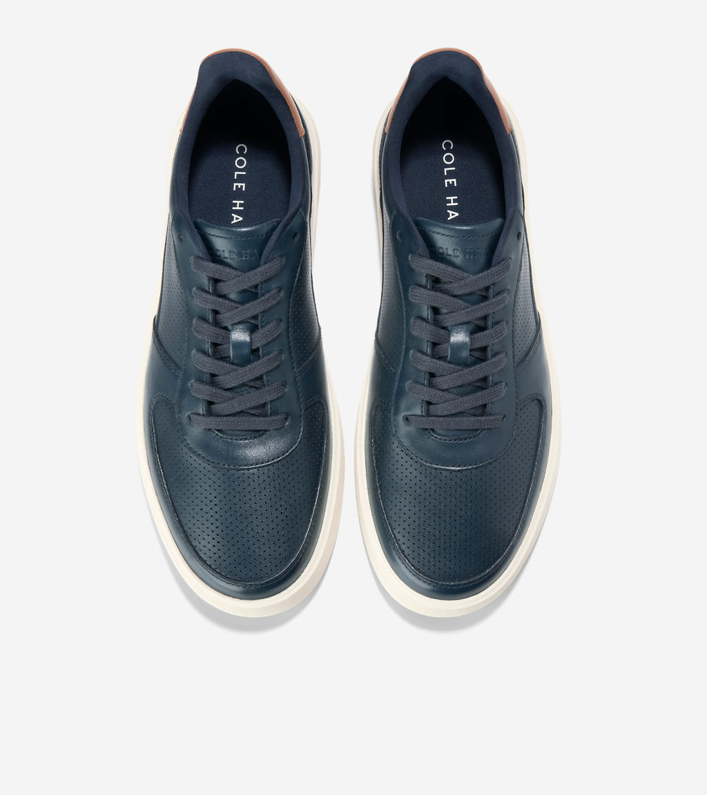 Men's Grand Crosscourt Daily Court Sneakers-Navy Blazer-British Tan-Ivory