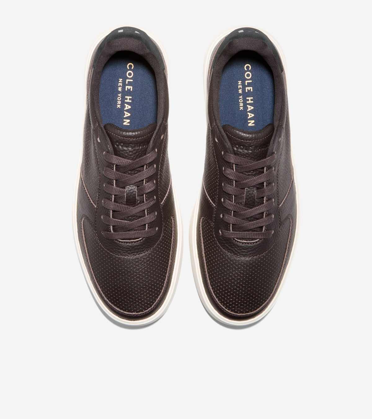 Men's Grand Crosscourt Daily Court Sneakers-Dark Chocolate-Black-Ivory