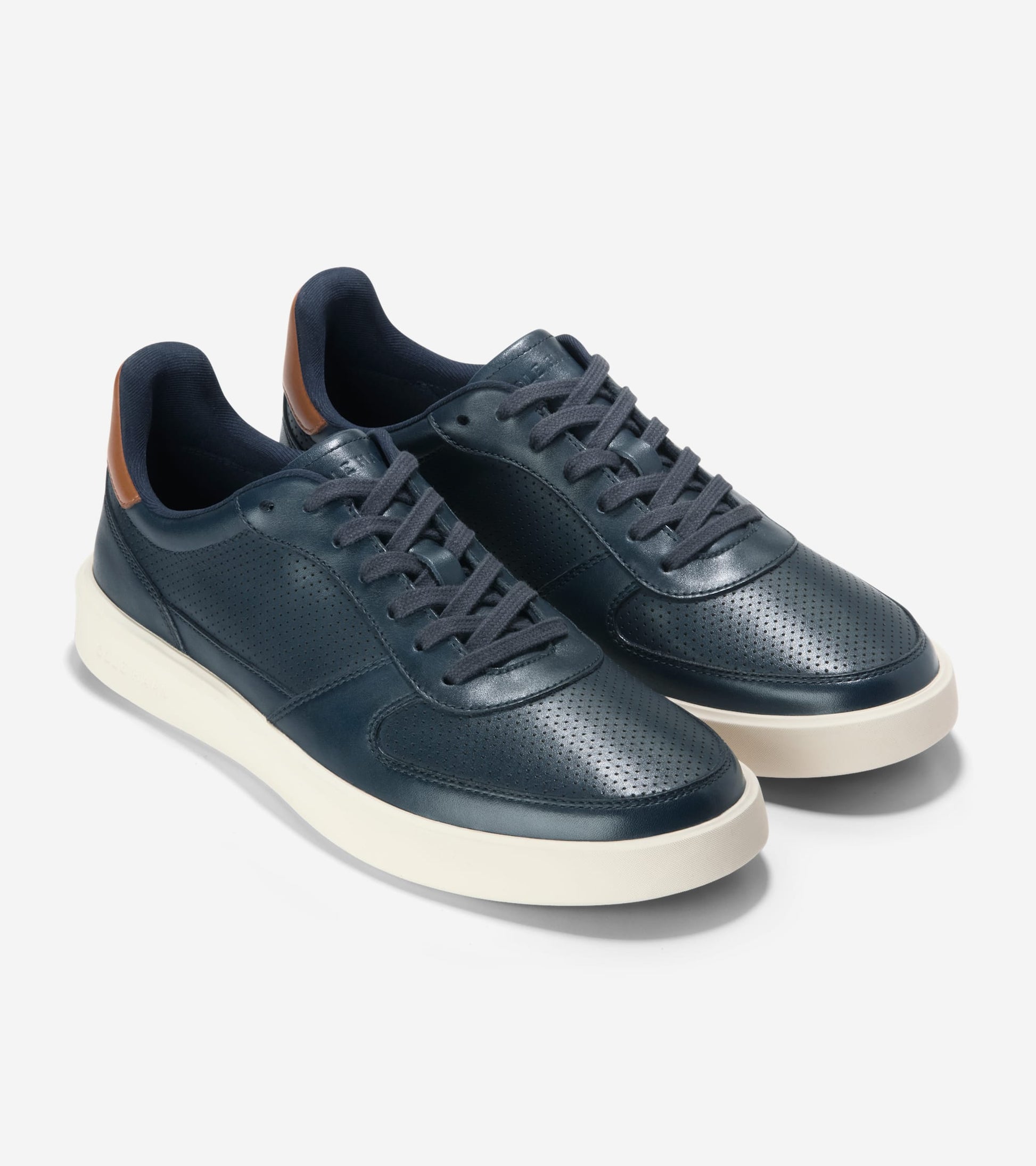 Men's Grand Crosscourt Daily Court Sneakers-Navy Blazer-British Tan-Ivory