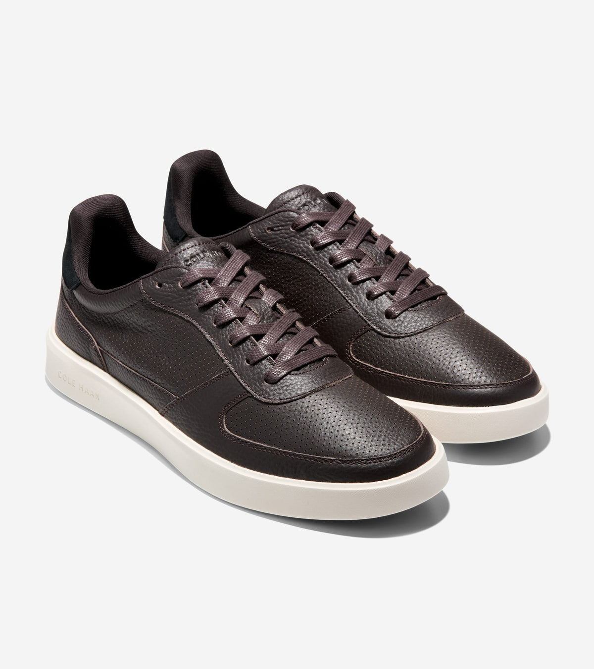 Men's Grand Crosscourt Daily Court Sneakers-Dark Chocolate-Black-Ivory