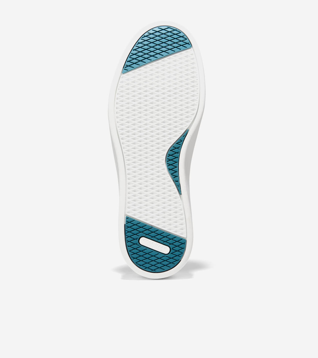 Men's Grand Crosscourt Daily Court Sneakers-Optic White-Indian Teal