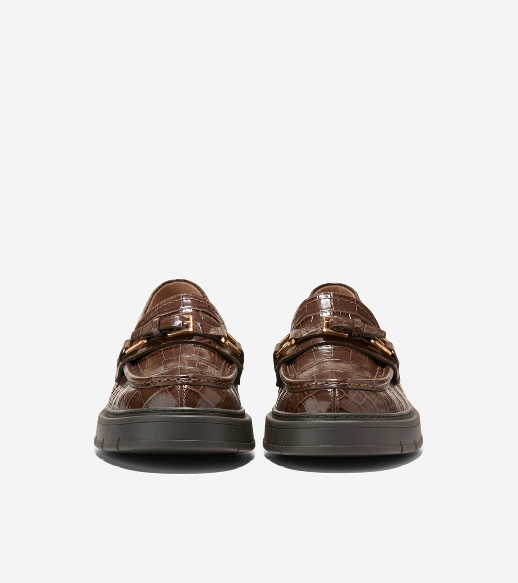 Women's Grand Flex Fenella Loafers-Fondue Fudge Croc Print