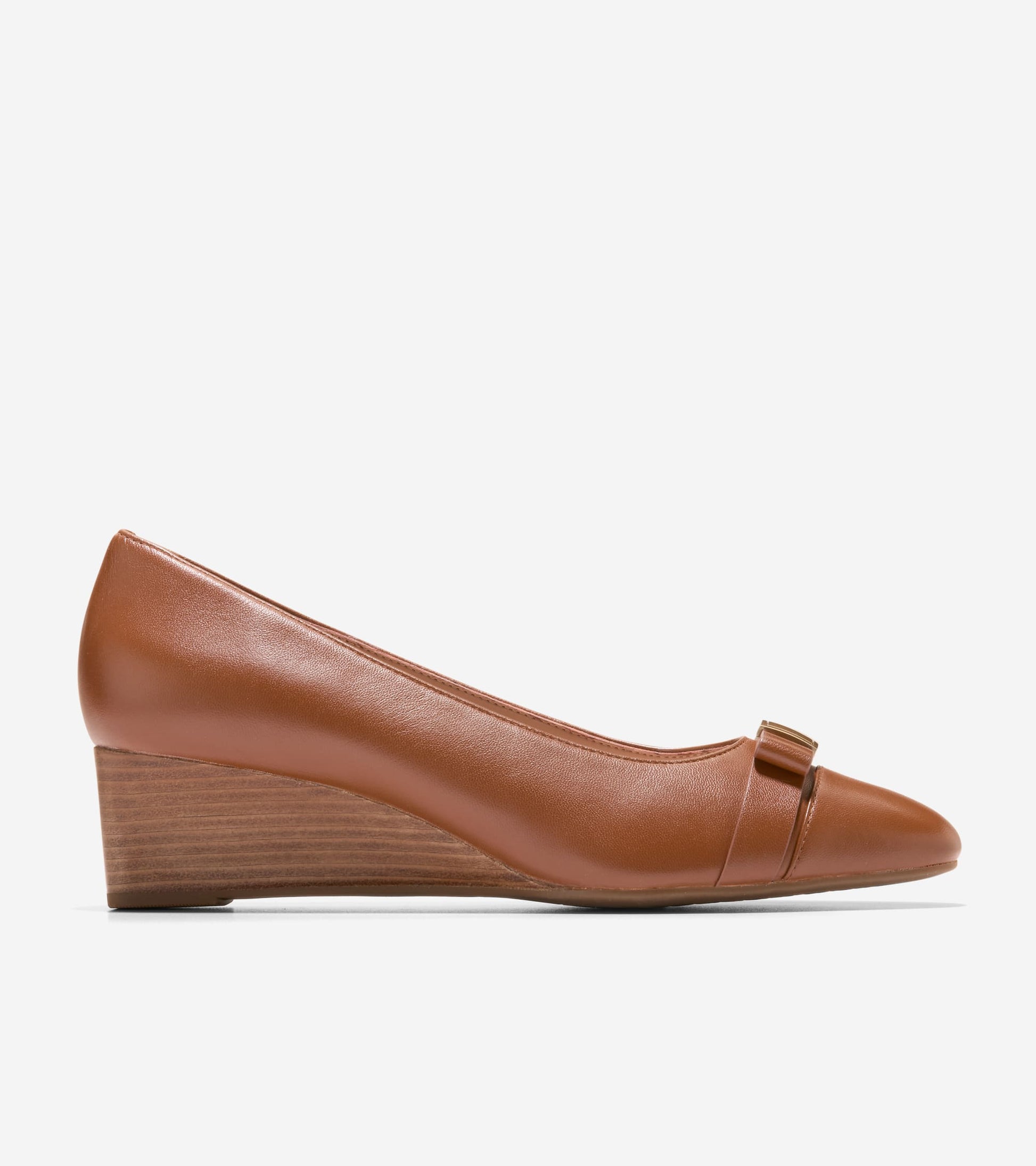 Cole Haan Women's Go-To Malta Bow Wedges - Brown Cole Haan Women's Go-To Malta Bow Wedges - Brown