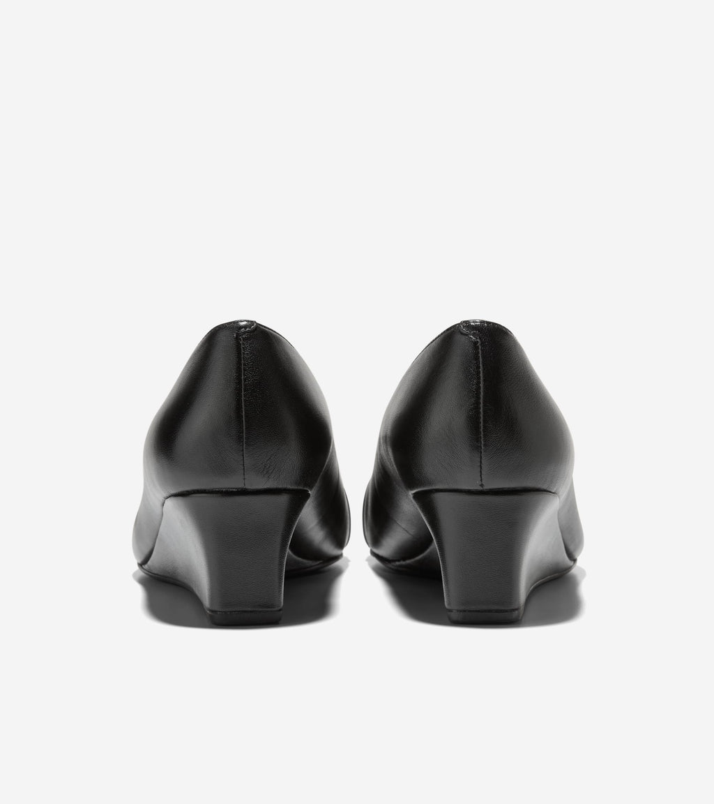 Women's Go-To Malta Bow Wedges-Black