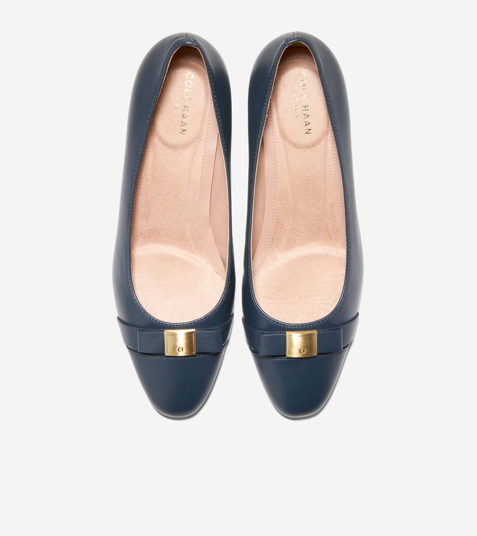 Women's Go-To Malta Bow Wedges-Navy Blazer