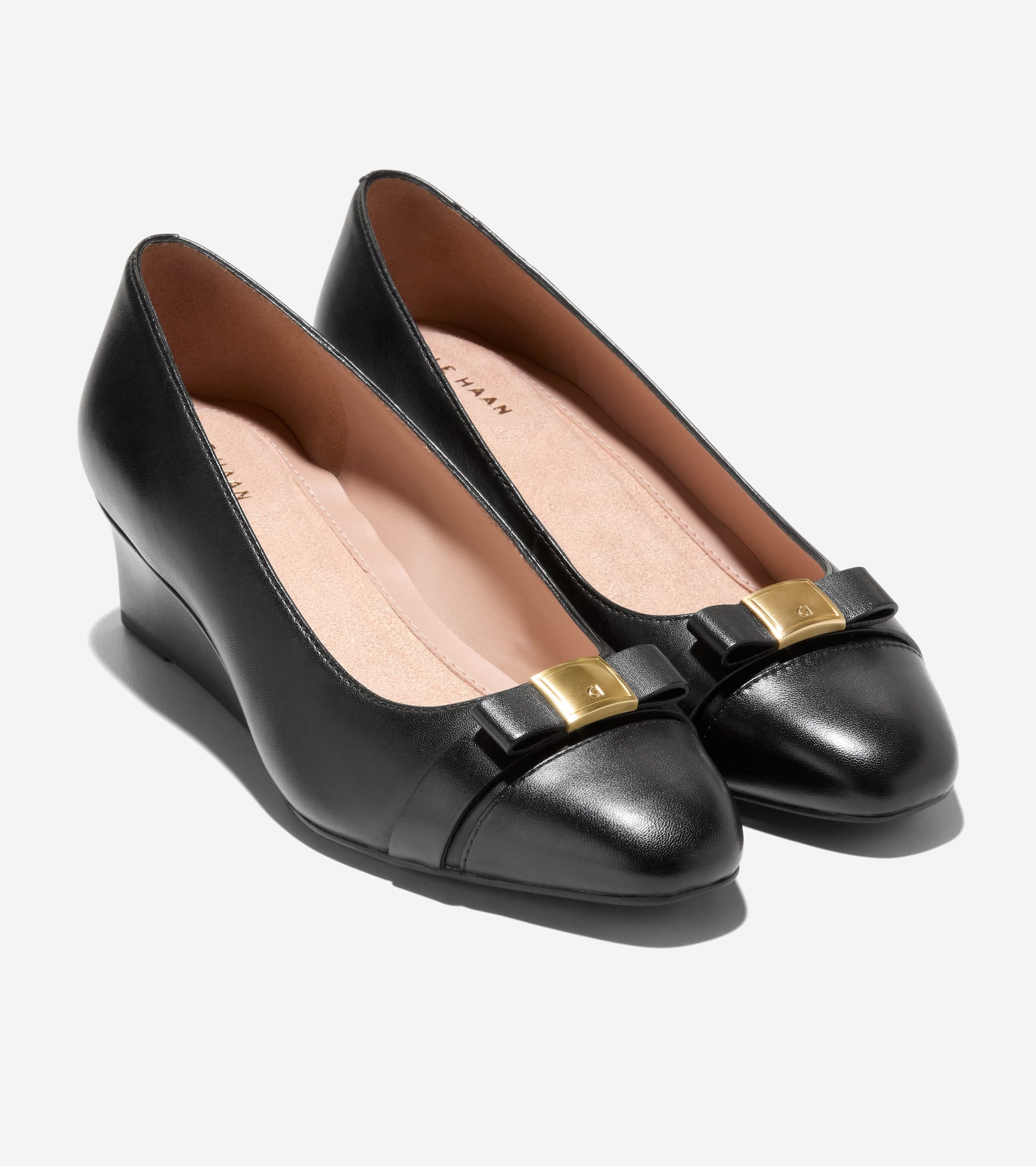 Women's Go-To Malta Bow Wedges-Black