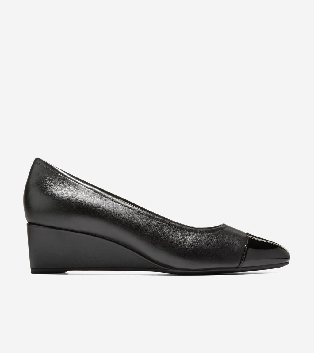 Women's Go-To Malta Wedges-Black Patent