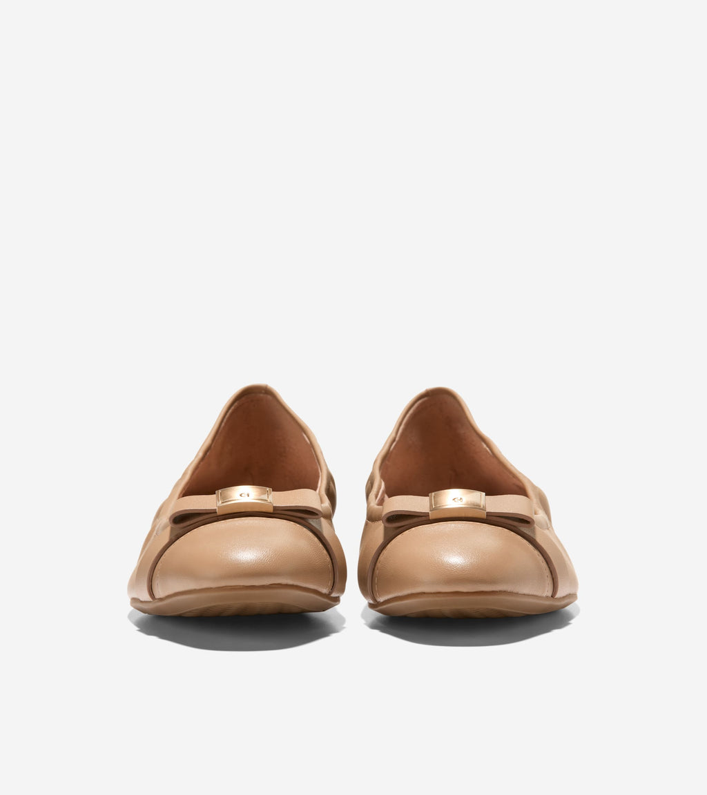 Women's Go-To Tova Bow Ballet Flats-Tuscan Sand