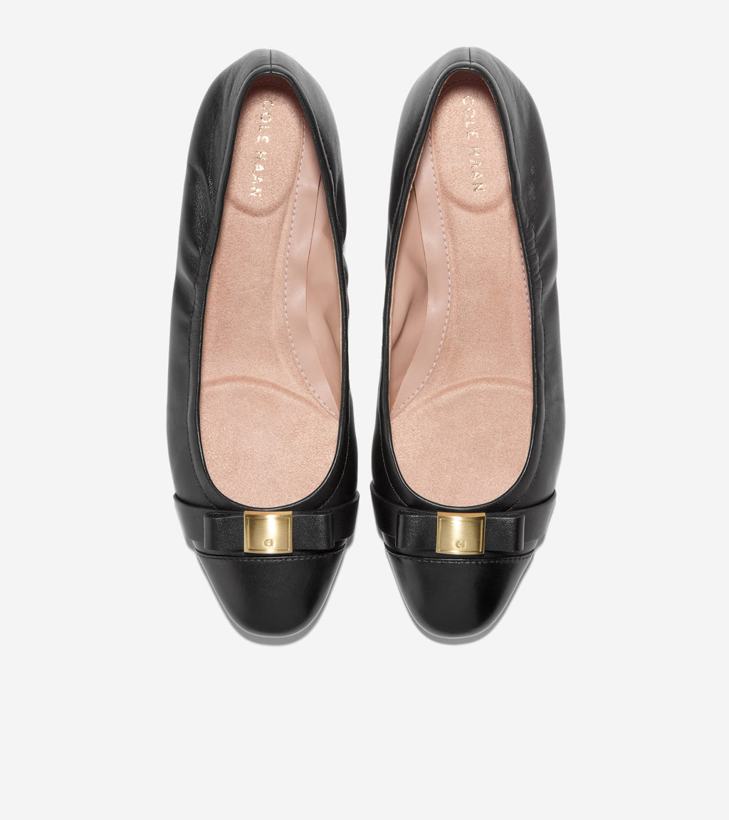 Women's Go-To Tova Bow Ballet Flats-Black