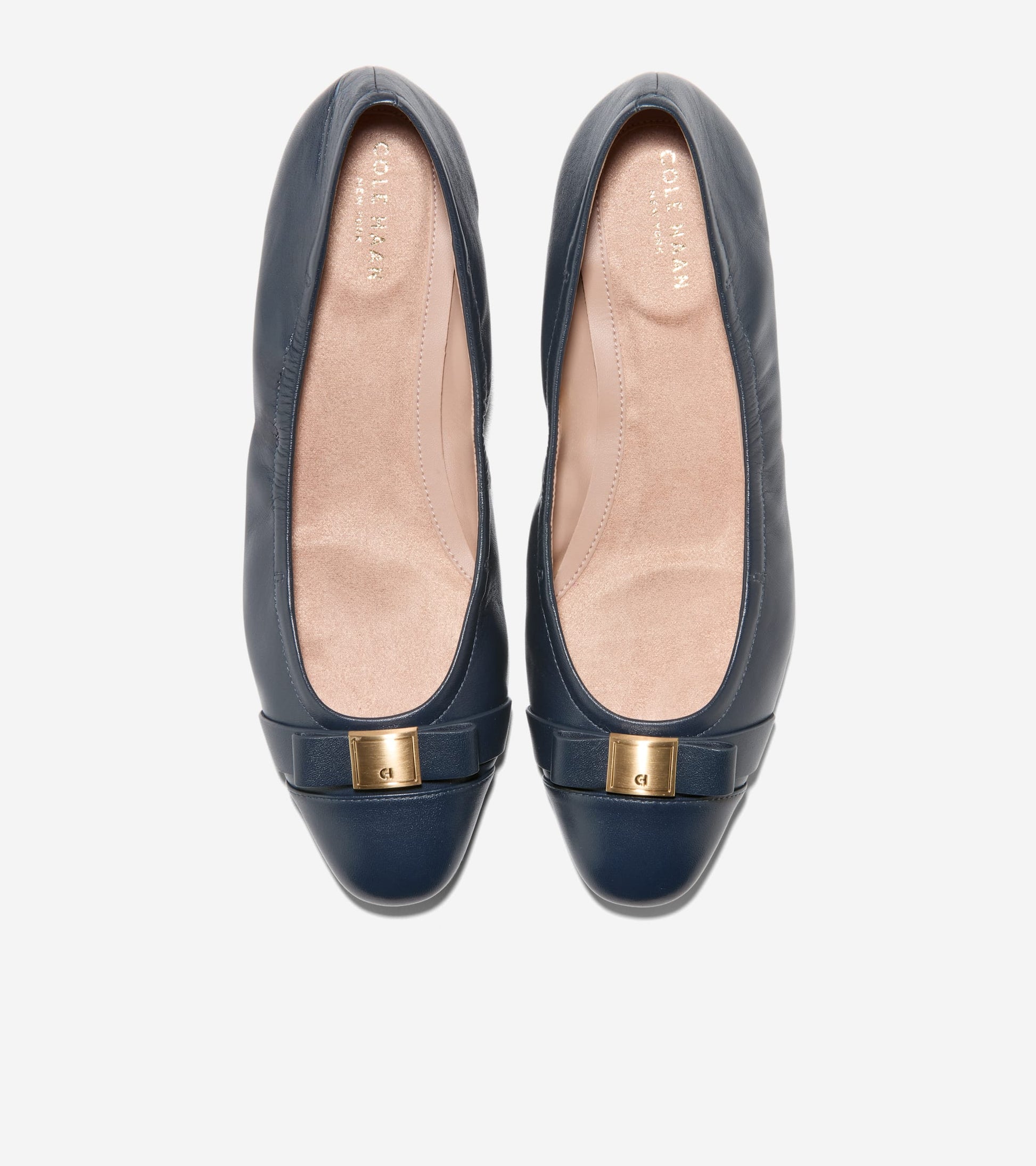 Women's Go-To Tova Bow Ballet Flats-Navy Blazer