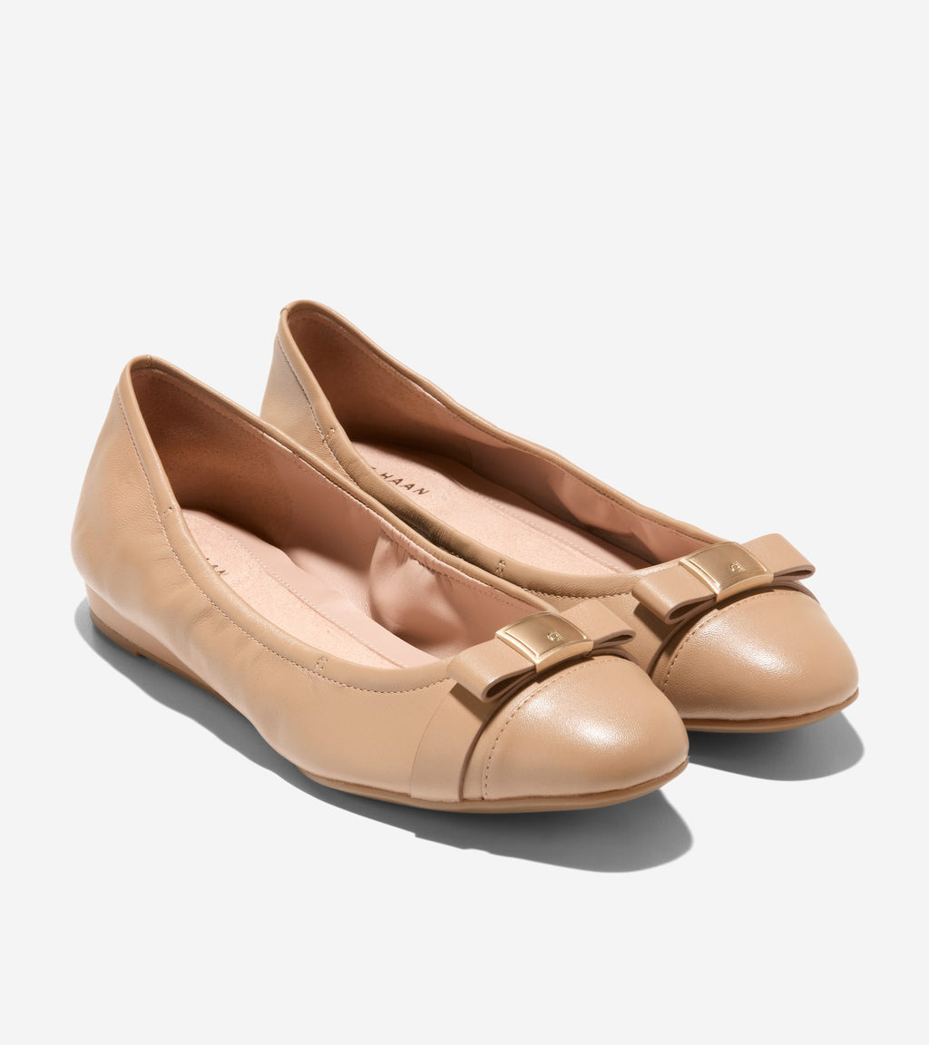 Women's Go-To Tova Bow Ballet Flats-Tuscan Sand