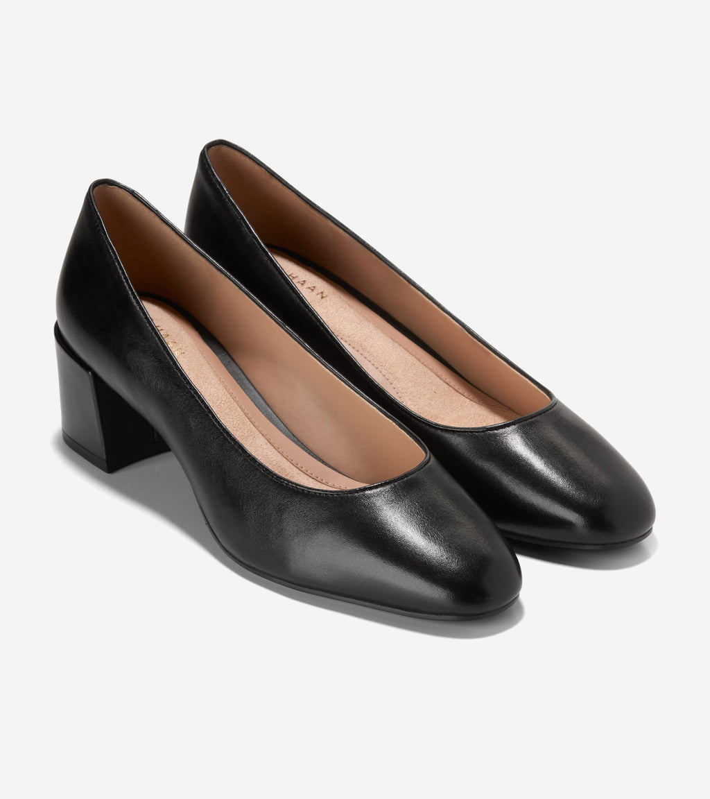 Women's Go-To Shayla Block Heel Pumps-Black
