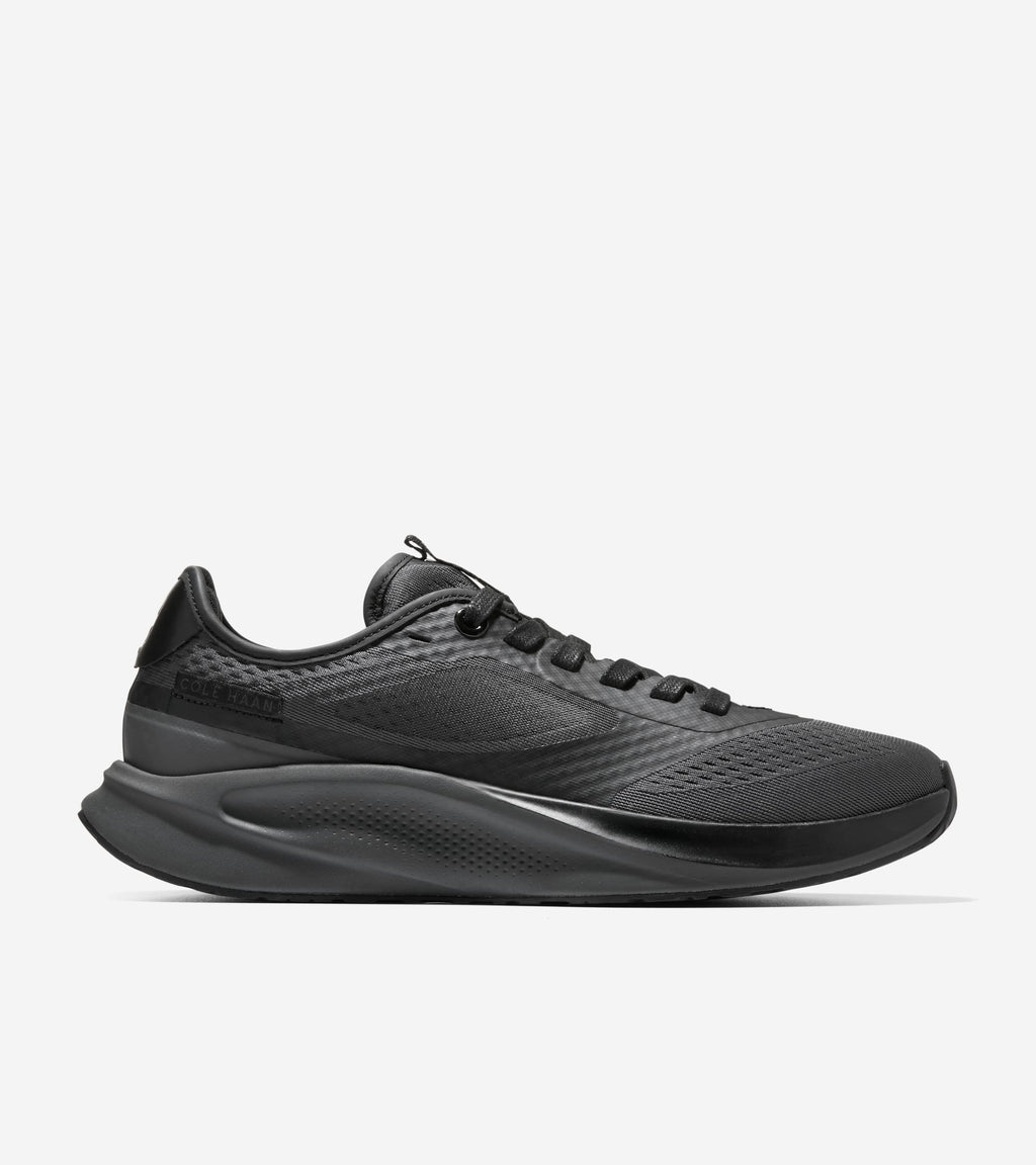 Men's GrandPrø All-Day City Running Shoe-Black-Gray Pinstripe