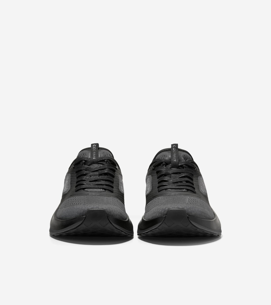 Men's GrandPrø All-Day City Running Shoe-Black-Gray Pinstripe