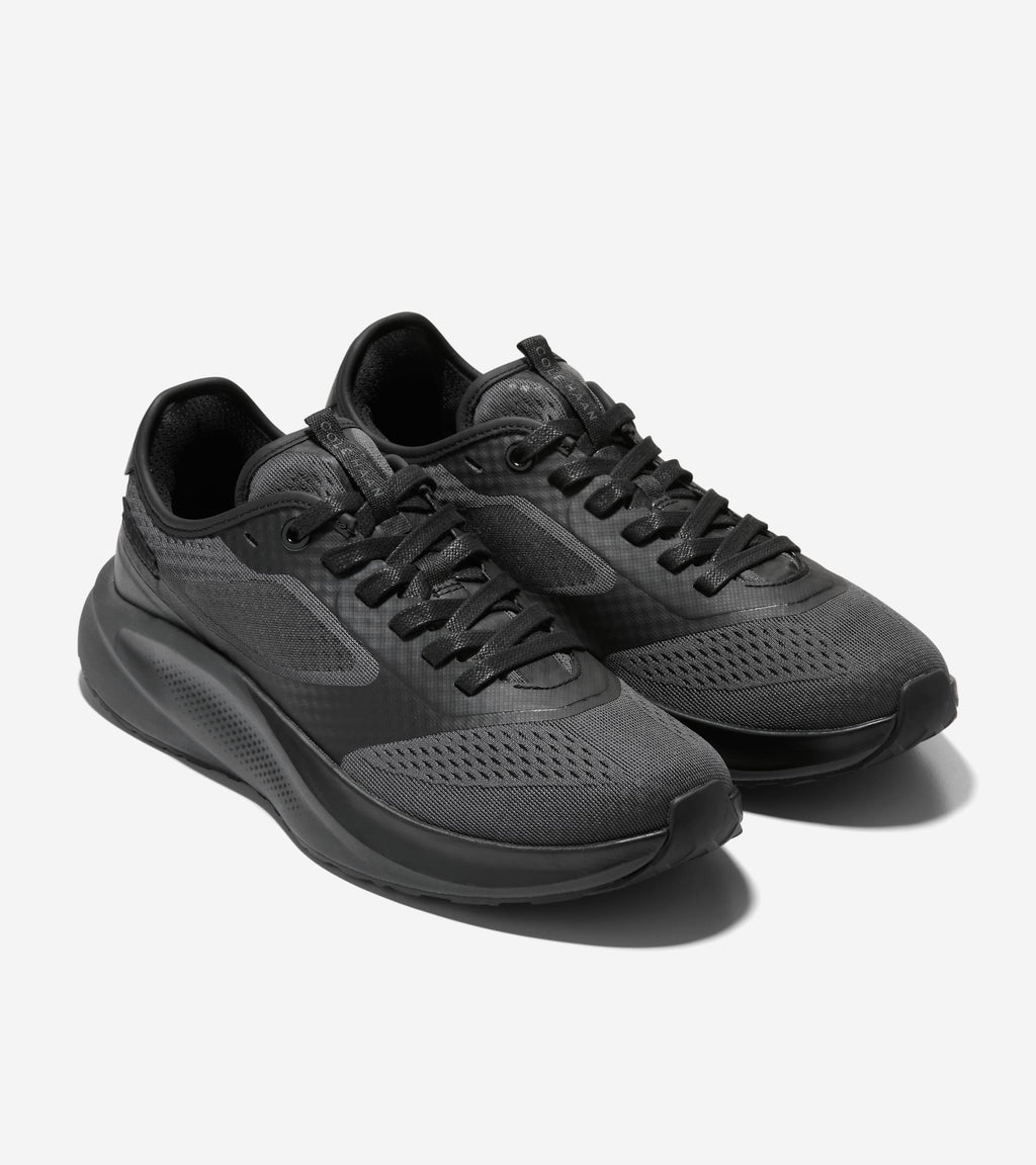 Men's GrandPrø All-Day City Running Shoe-Black-Gray Pinstripe