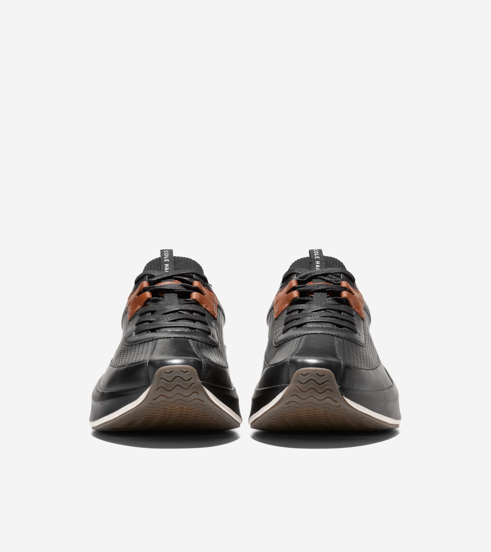 Men's GrandPrø All-Day Leather Running Shoes in Black | Cole Haan