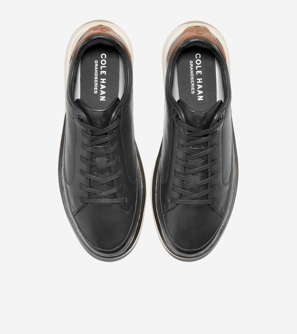 Men's GrandPrø All-Day Court Sneakers-Black-British Tan-Ivory
