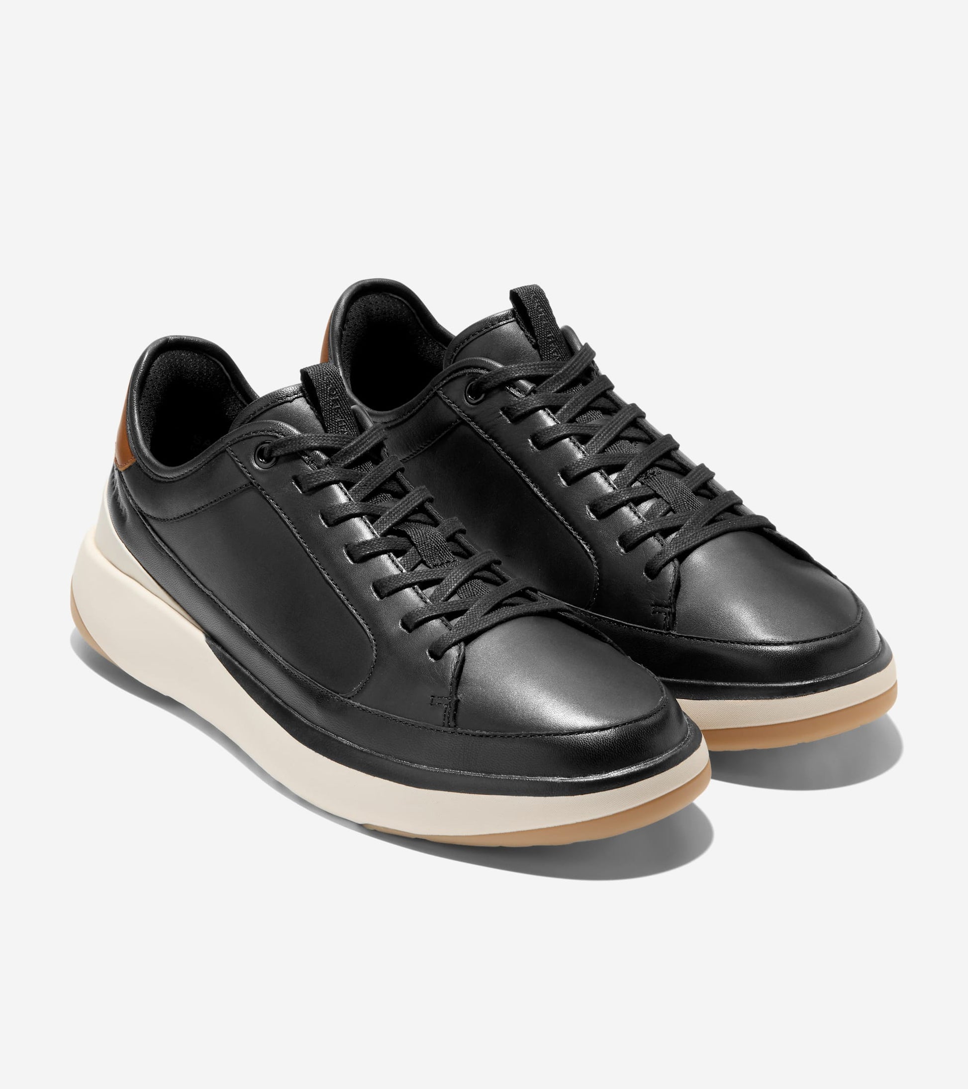 Men's GrandPrø All-Day Court Sneakers-Black-British Tan-Ivory