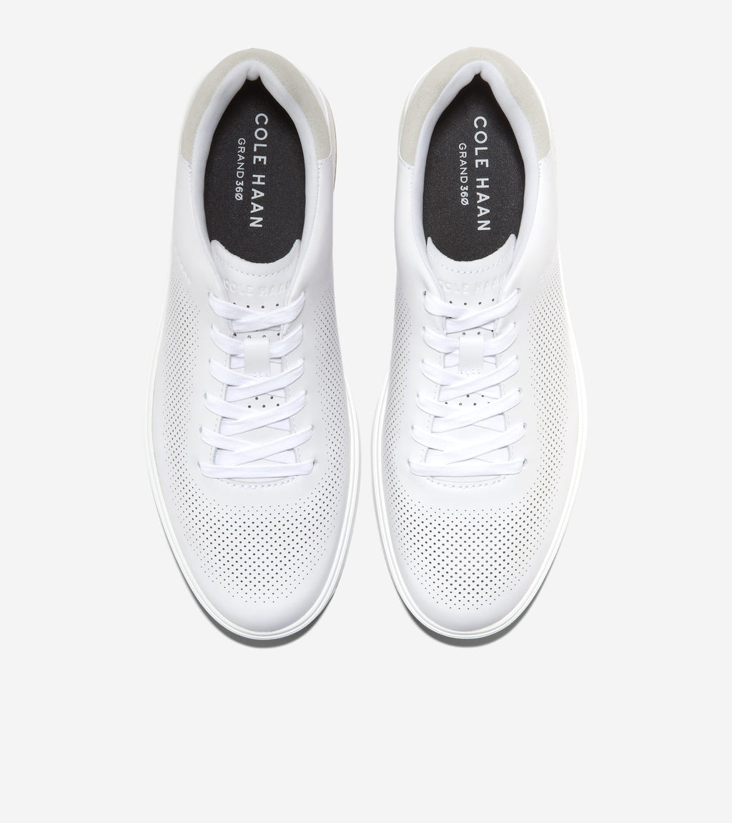Men's GrandPrø Angleace Sneakers-Optic White-Silver Birch