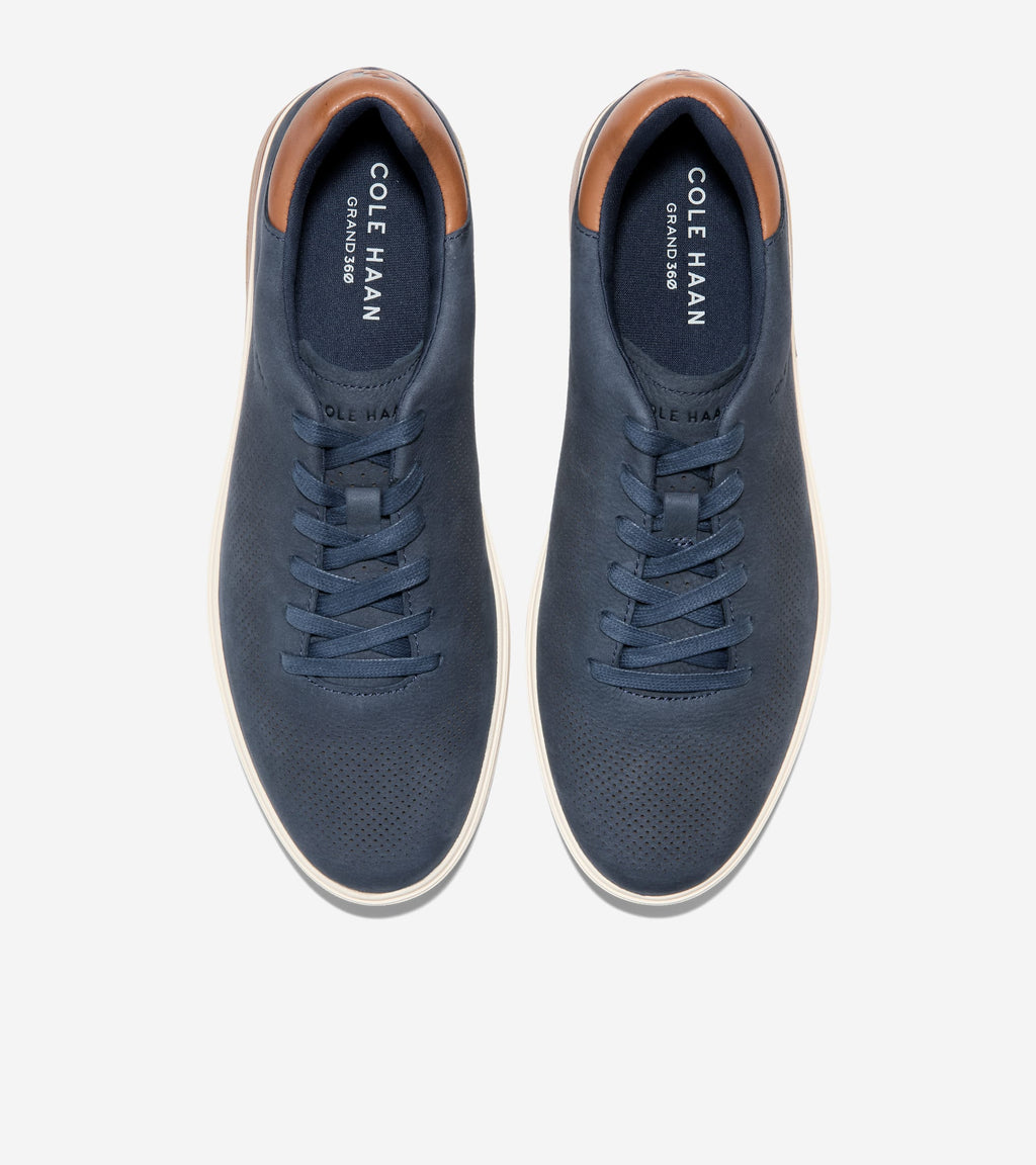 Men's GrandPrø Angleace Sneakers-Navy Blazer-British Tan-Gum