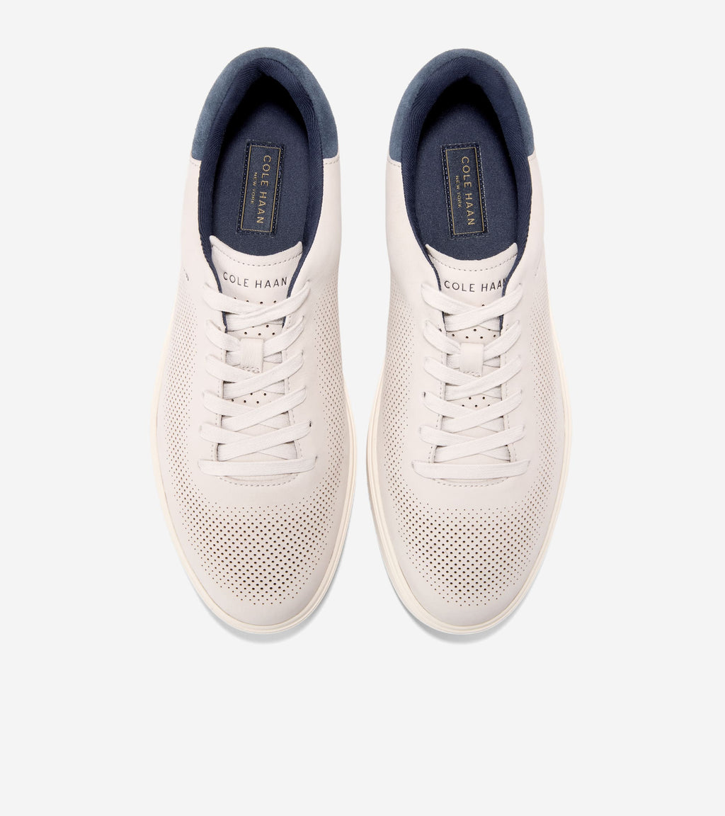 Men's GrandPrø Angleace Sneakers-Pumice Stone-Navy Blazer-Ivory