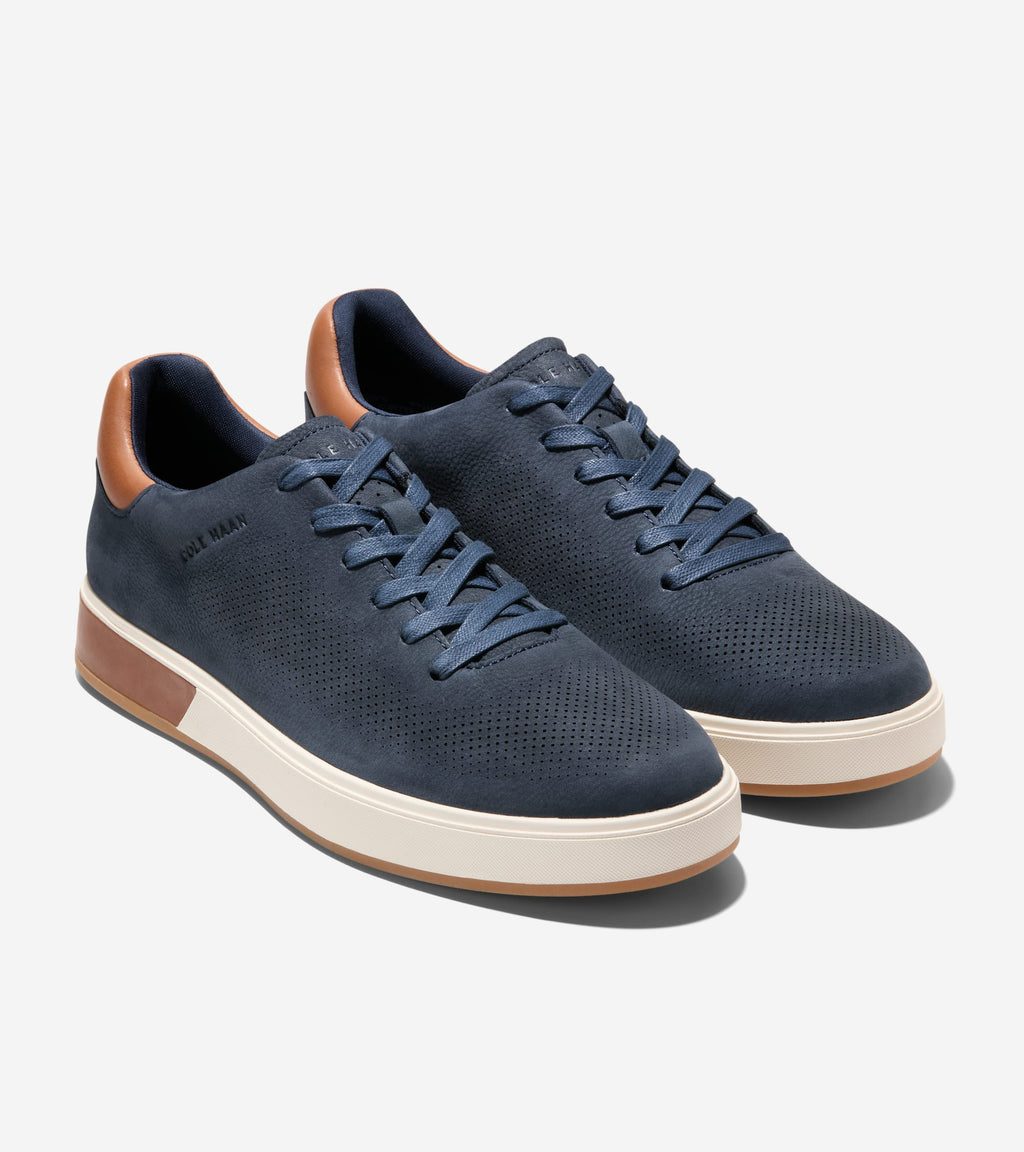 Men's GrandPrø Angleace Sneakers-Navy Blazer-British Tan-Gum