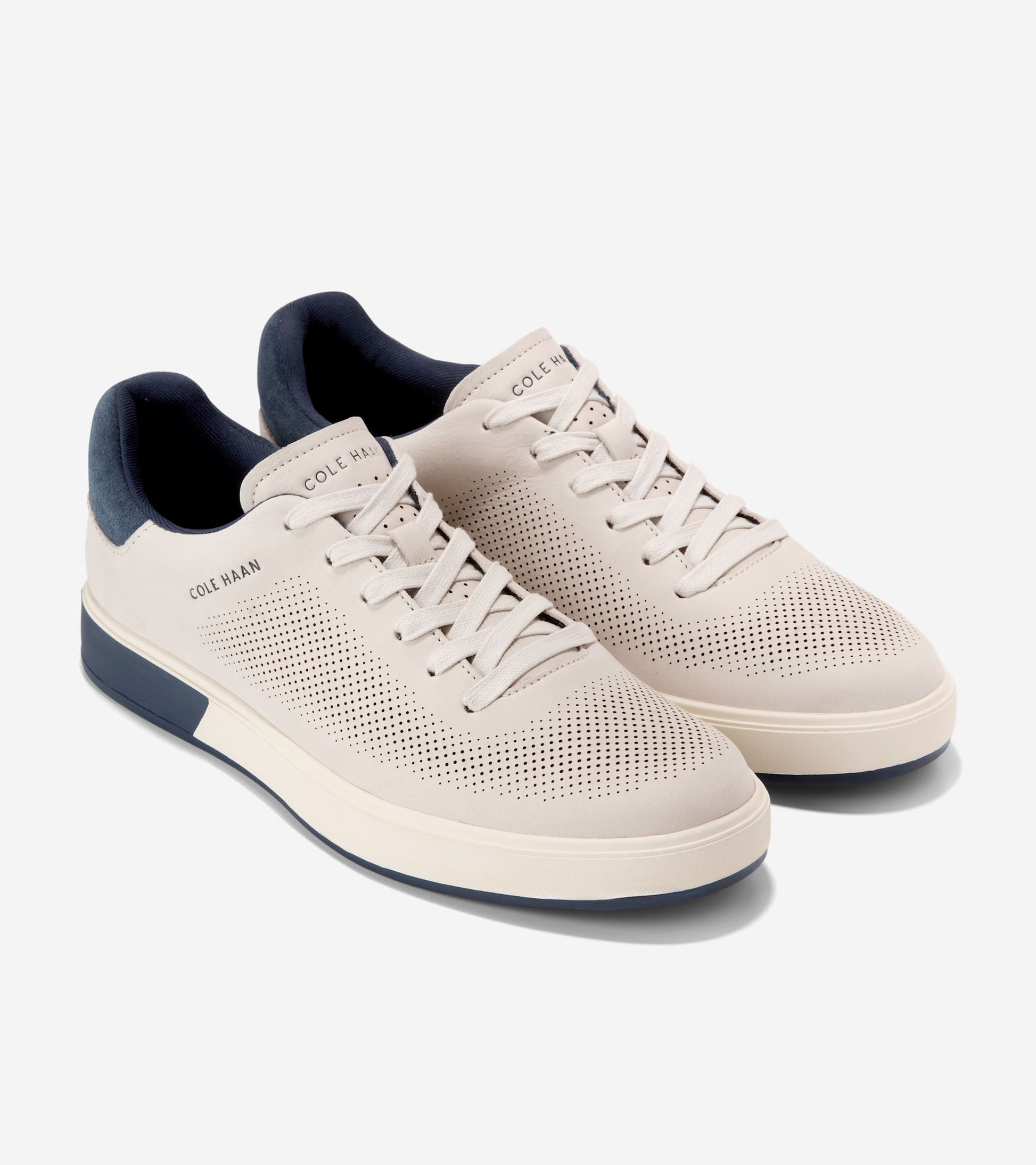 Men's GrandPrø Angleace Sneakers-Pumice Stone-Navy Blazer-Ivory