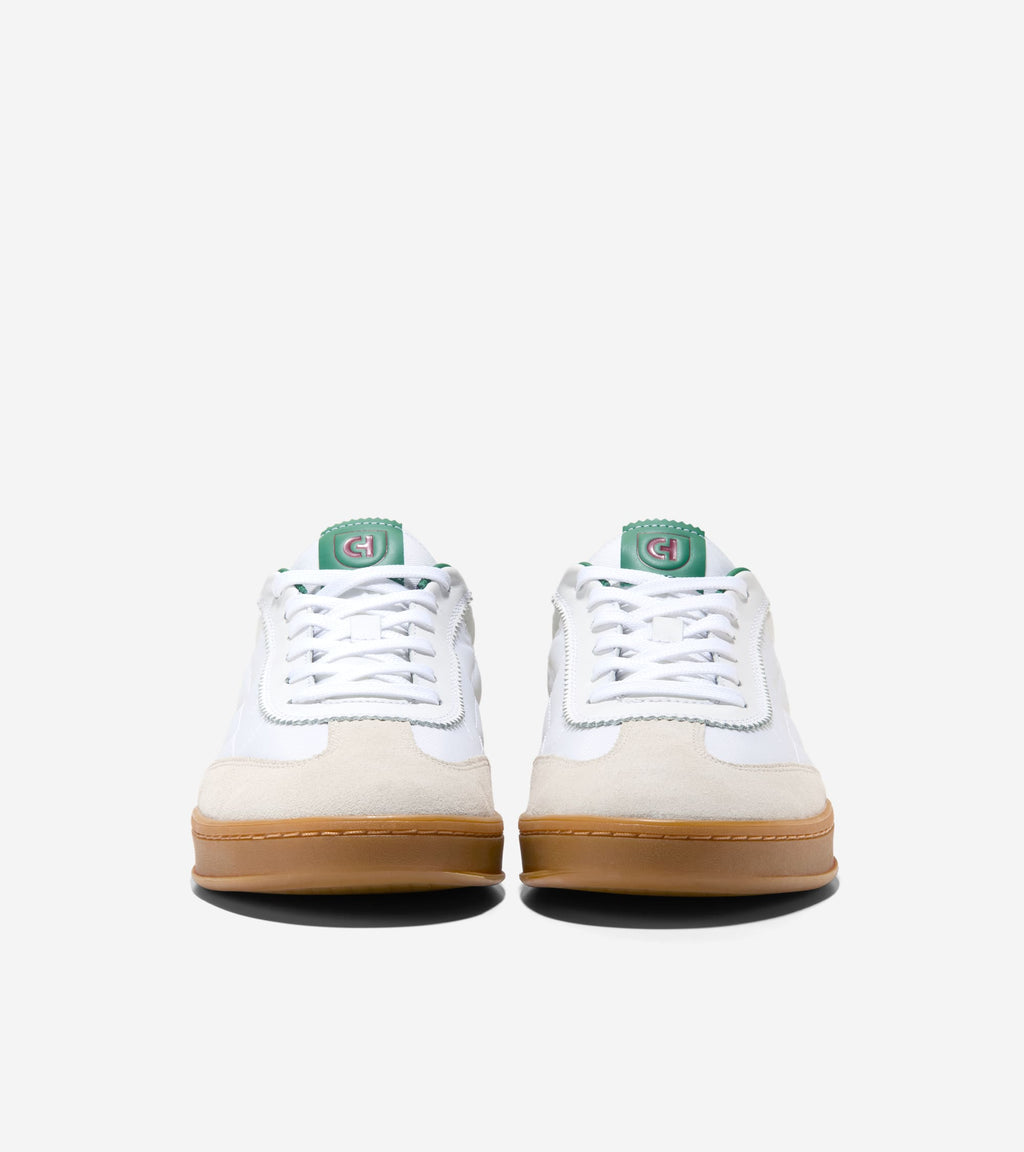 Men's GrandPrø Breakaway TXT Sneakers-White-Green Jacket-Gum