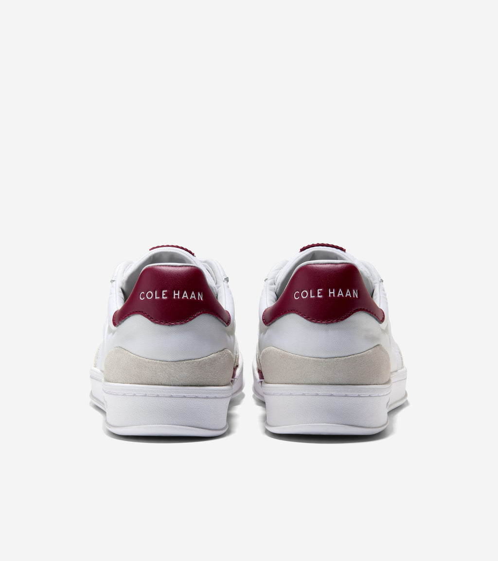 Men's GrandPrø Breakaway TXT Sneakers-White-Claret