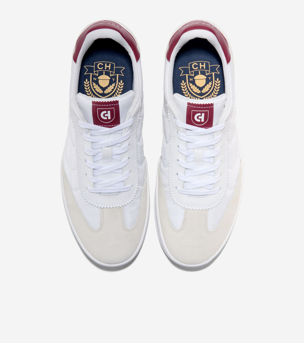 Men's GrandPrø Breakaway TXT Sneakers-White-Claret