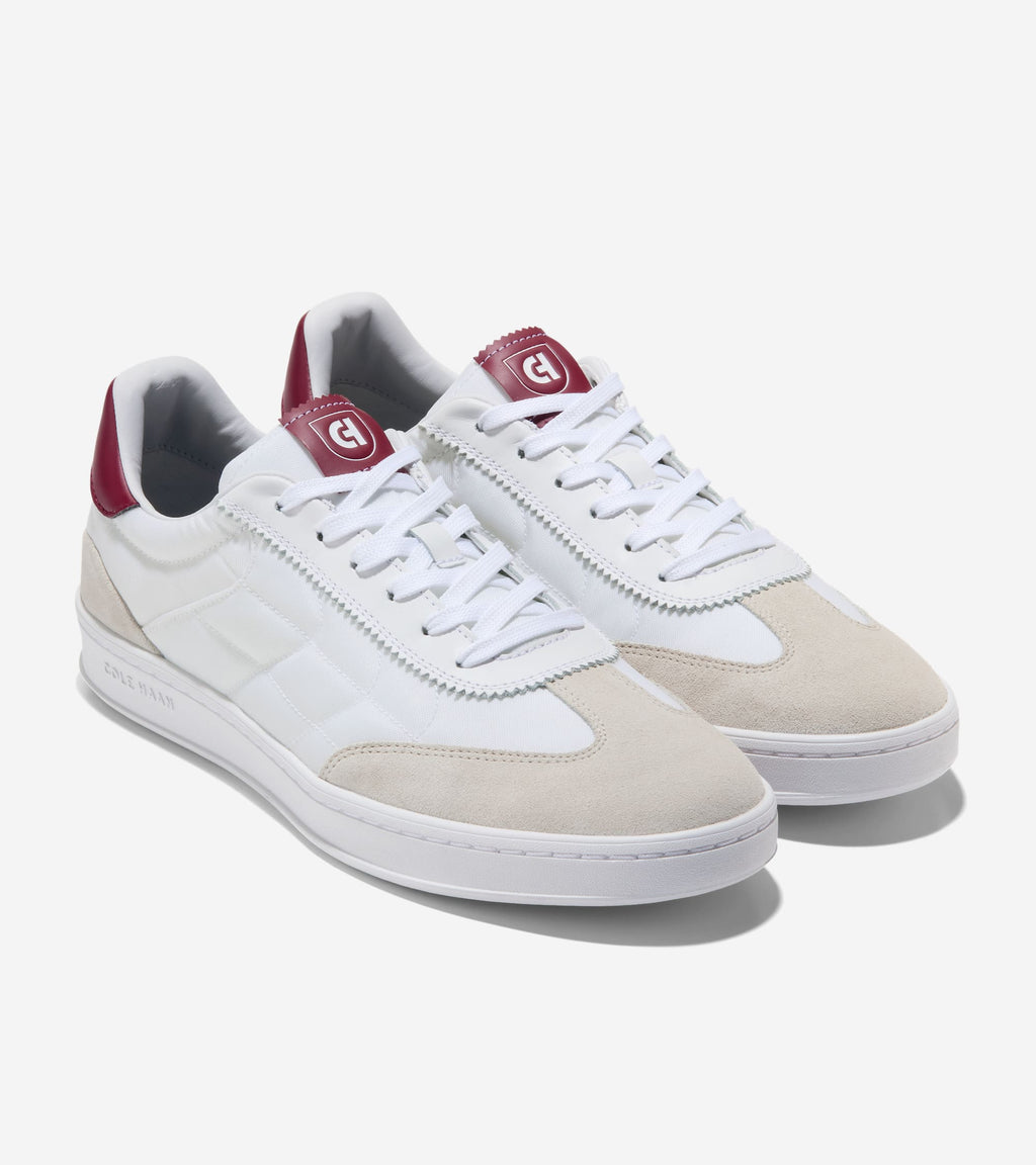 Men's GrandPrø Breakaway TXT Sneakers-White-Claret
