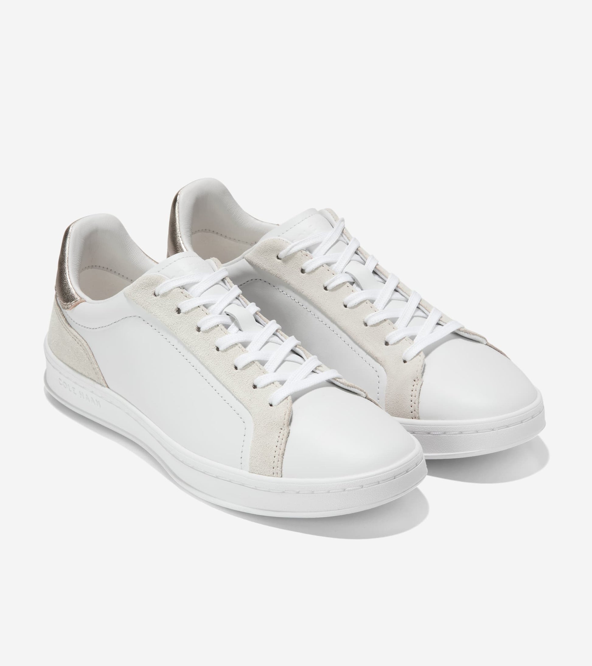 Women's GrandPrø Breakaway Lace-To-Toe Sneakers-White-Silver Birch-Gold
