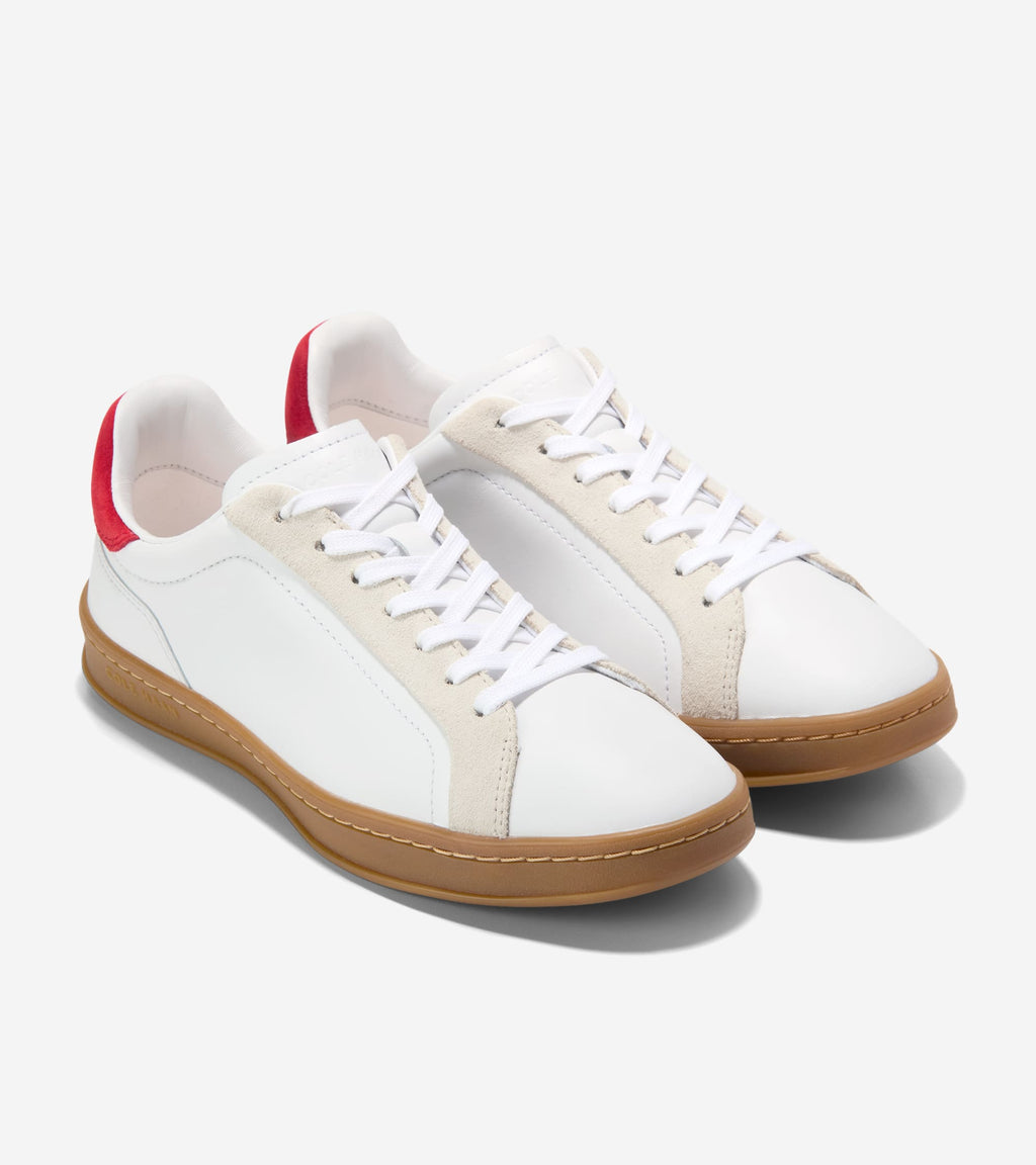 Women's GrandPrø Breakaway Lace-To-Toe Sneakers-White-Silver Birch-Salsa
