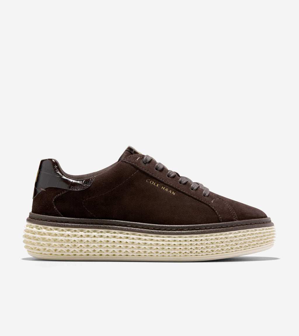 Women's GrandPrø Court SkyWeave™ Sneakers-Dark Chocolate Croc Print