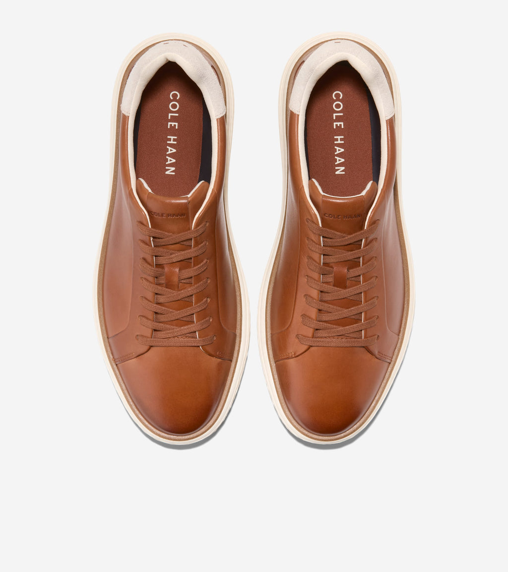 Men's GrandPrø Court SkyWeave™ Sneakers-British Tan-Chocolate-Ivory