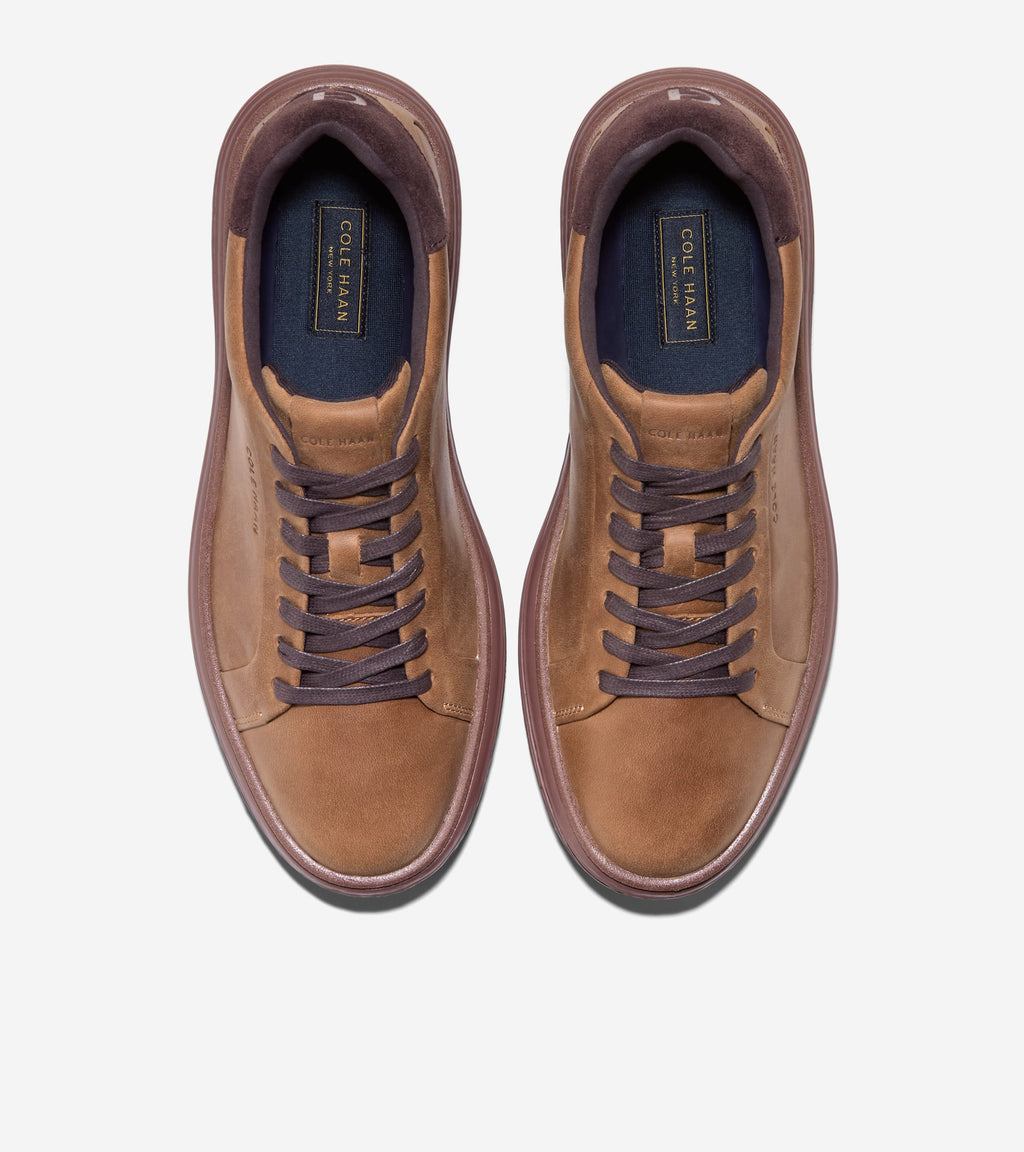 Men's GrandPrø SkyWeave™ Court Sneakers-Dark Chocolate-Spiced Brown