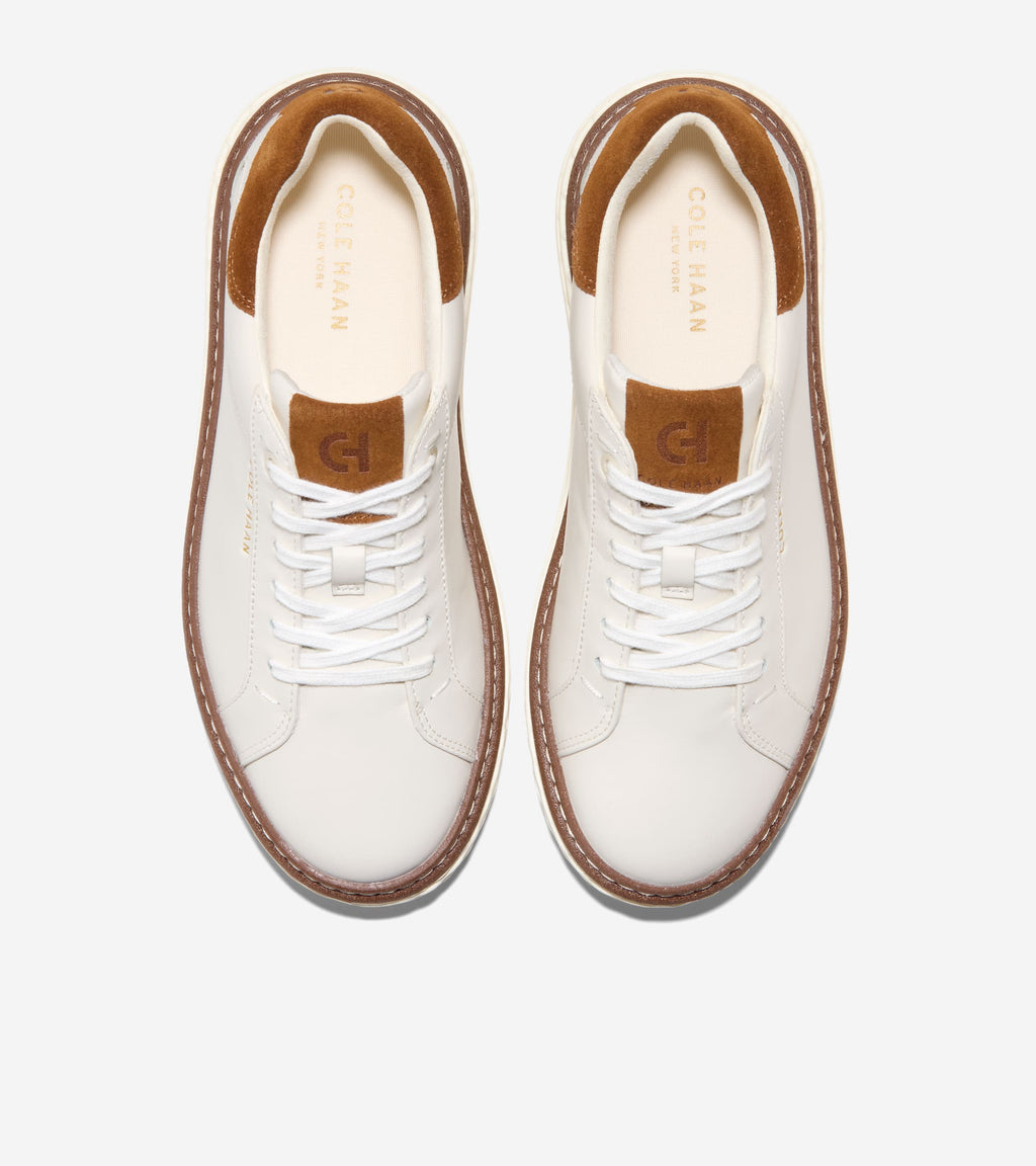 Women's GrandPrø SkyWeave™ Court Sneakers-Ivory-Tobacco