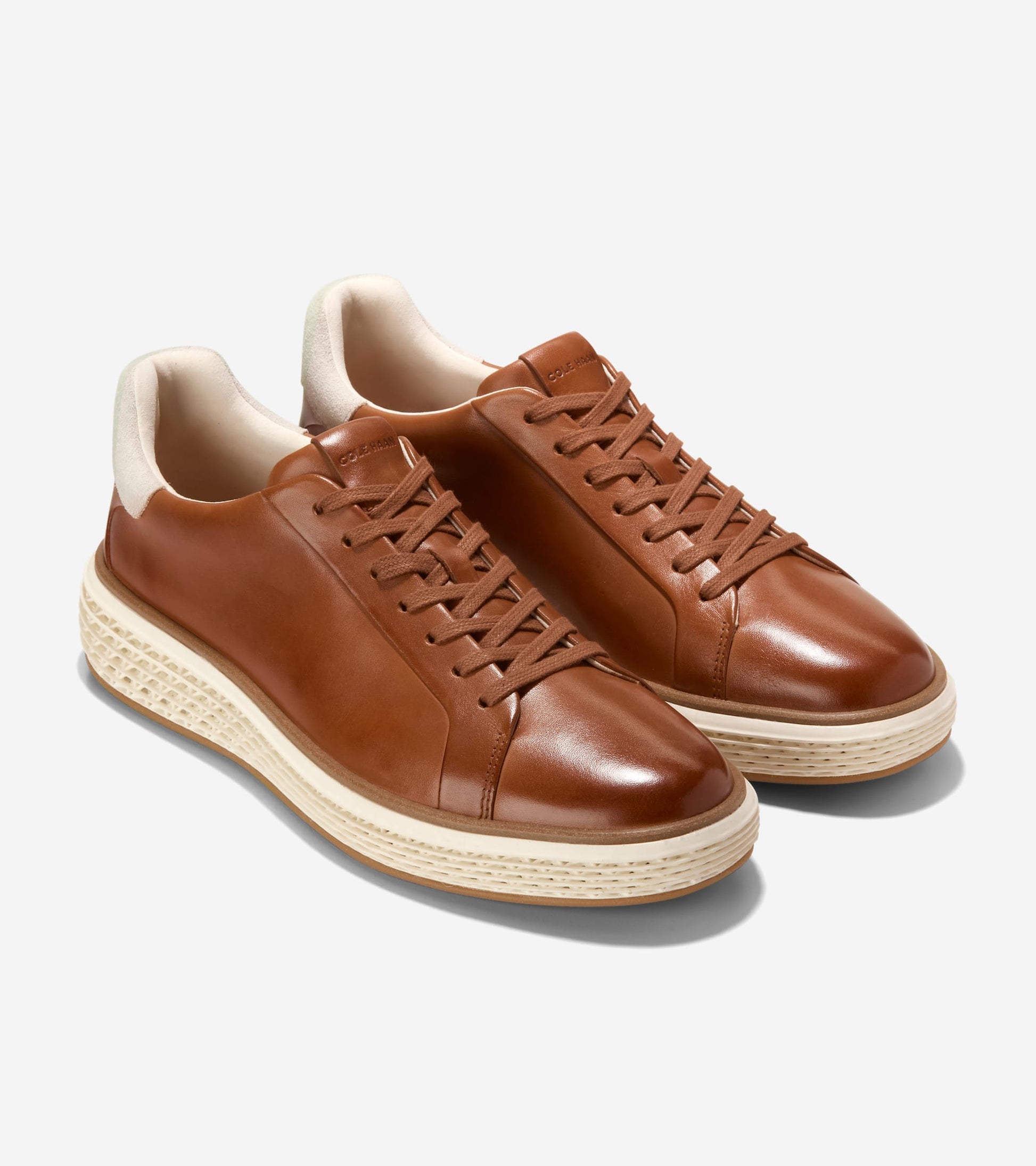 Men's GrandPrø Court SkyWeave™ Sneakers-British Tan-Chocolate-Ivory