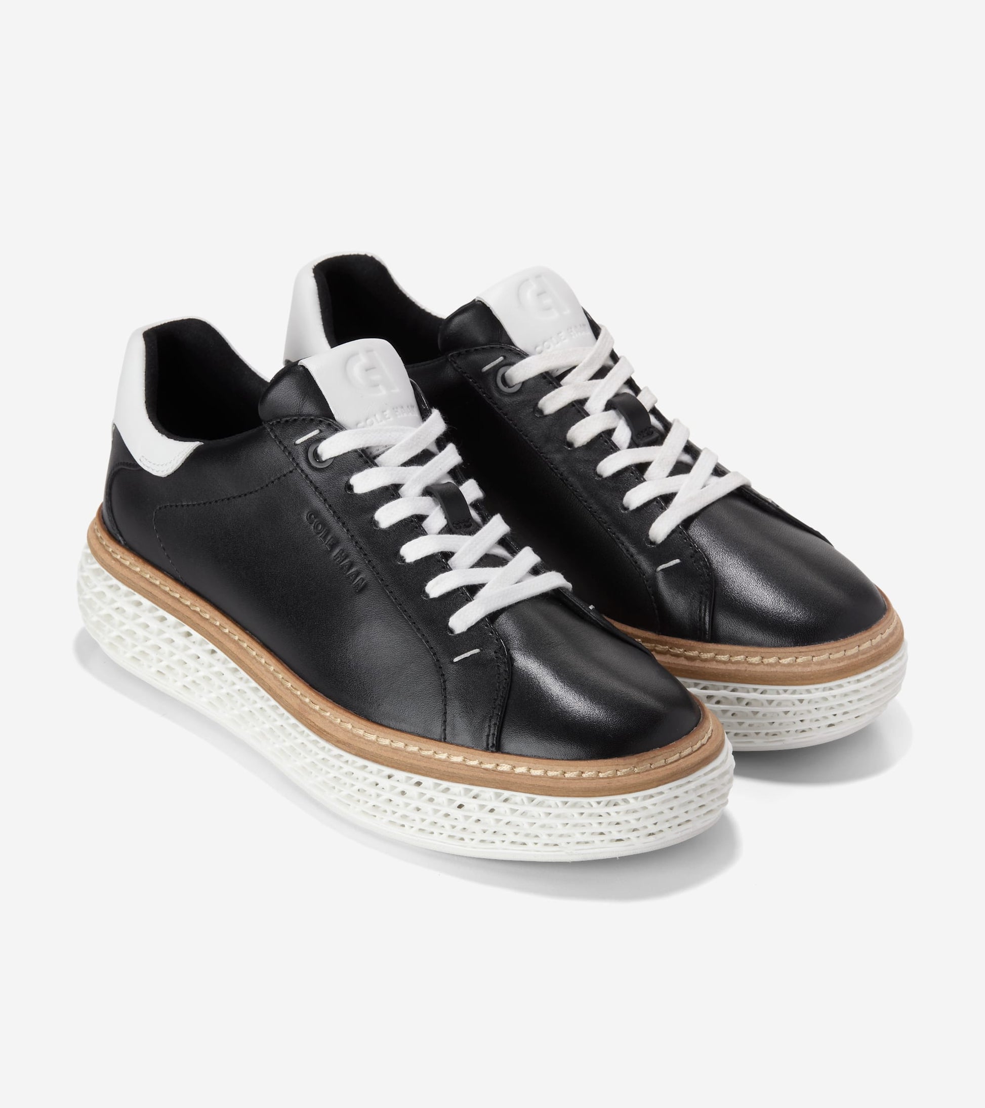 Women's GrandPrø Court SkyWeave™ Sneakers-Black-White