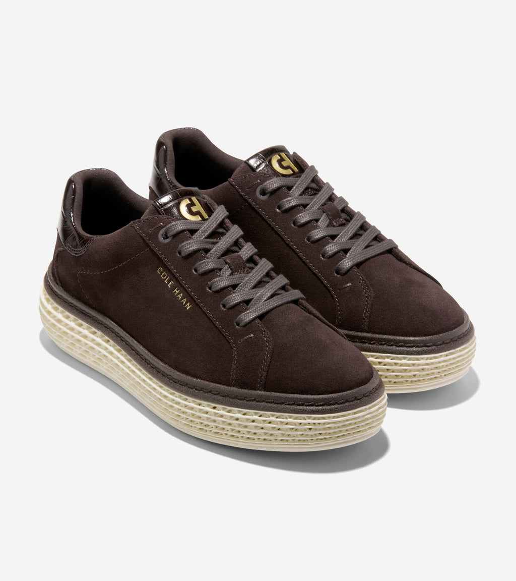 Women's GrandPrø Court SkyWeave™ Sneakers-Dark Chocolate Croc Print
