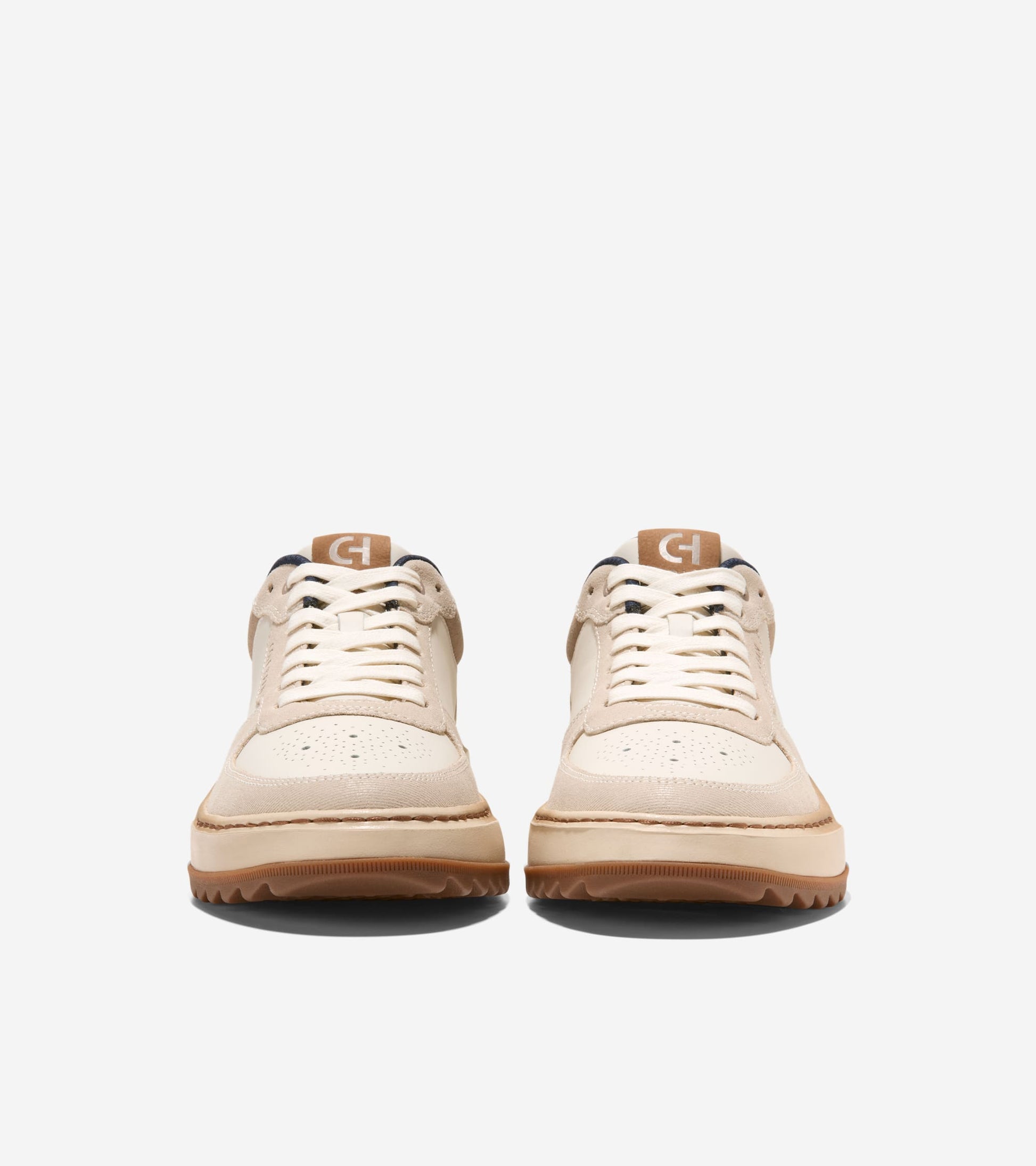 Men's GrandPrø Crossover Golf Shoes-Ivory-Oxford Tan-Angora