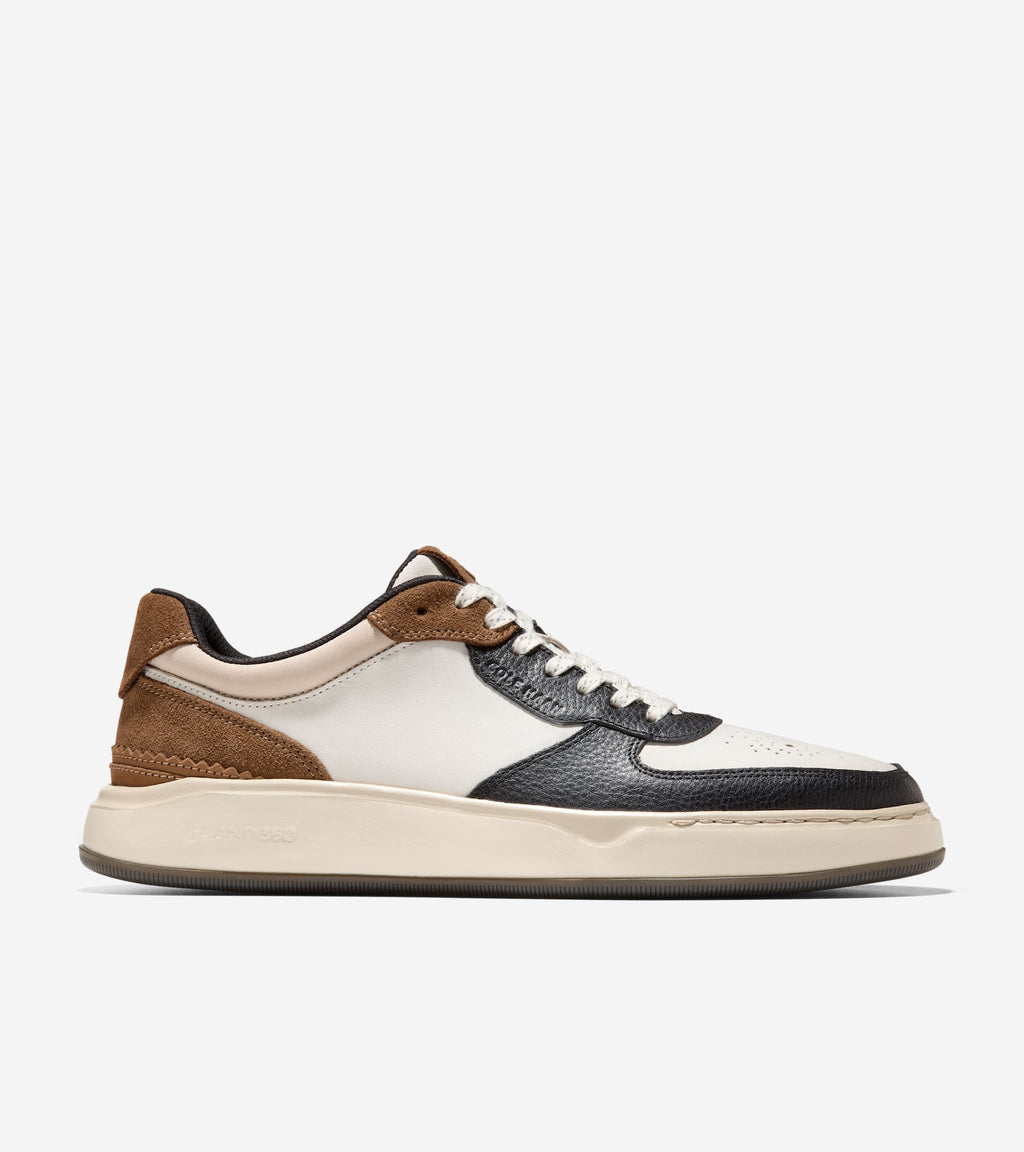 Men's GrandPrø Crossover Sneakers-Ivory-Spiced Brown-Nicotine